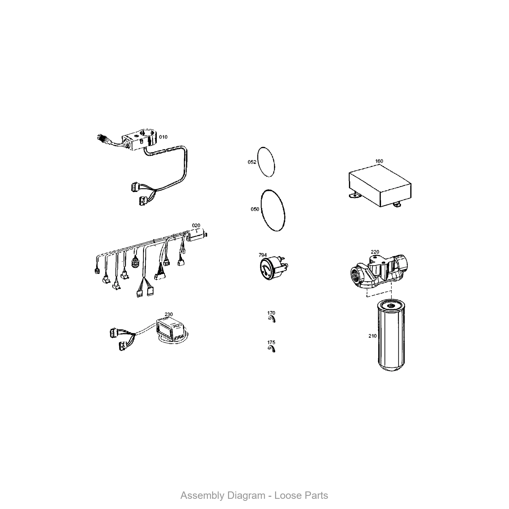 ZF 0501.205.135 TEMP.INDICATOR - Transmission Assembly Exploded View Diagram