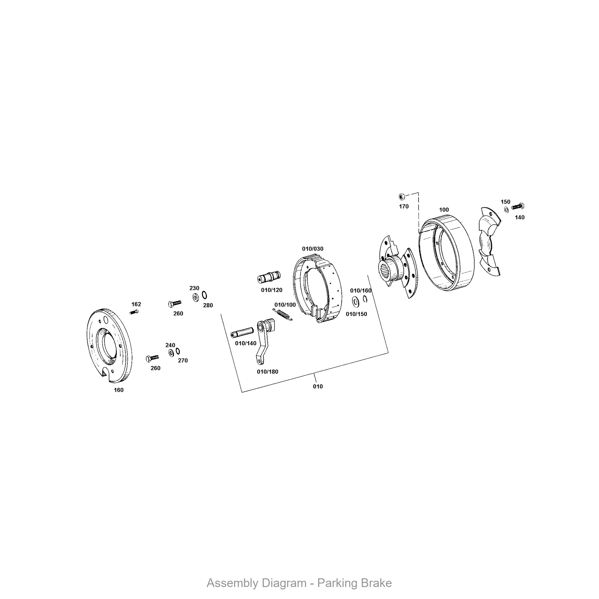ZF 0501.207.084 BRAKE CAM - Transmission Assembly Exploded View Diagram