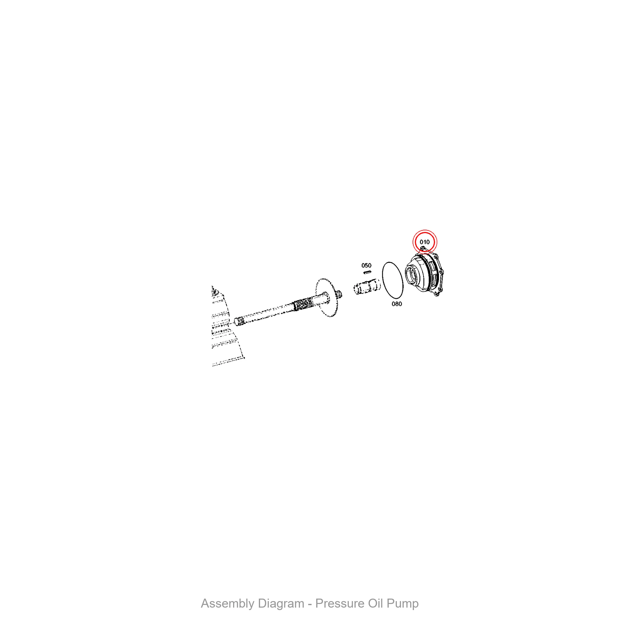 ZF 0501.213.026 GEAR PUMP - Transmission Assembly Exploded View Diagram