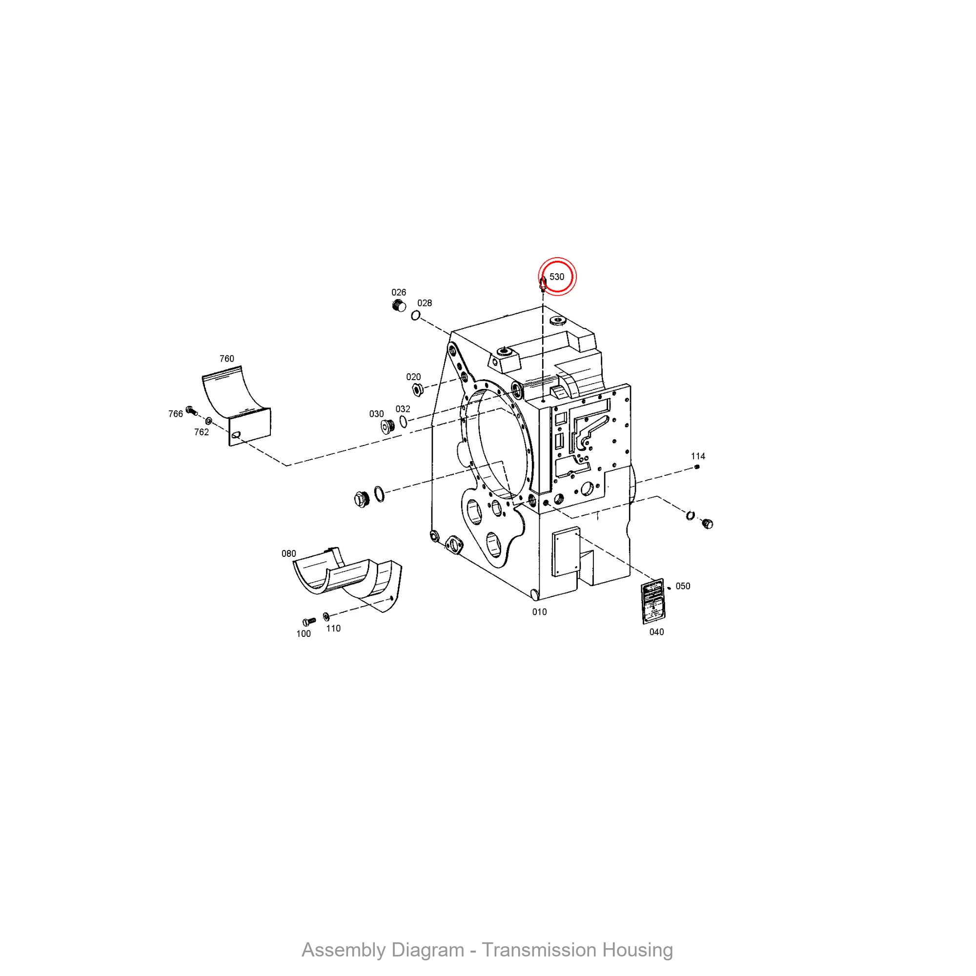 ZF 0501.218.540 BREATHER - Transmission Assembly Exploded View Diagram