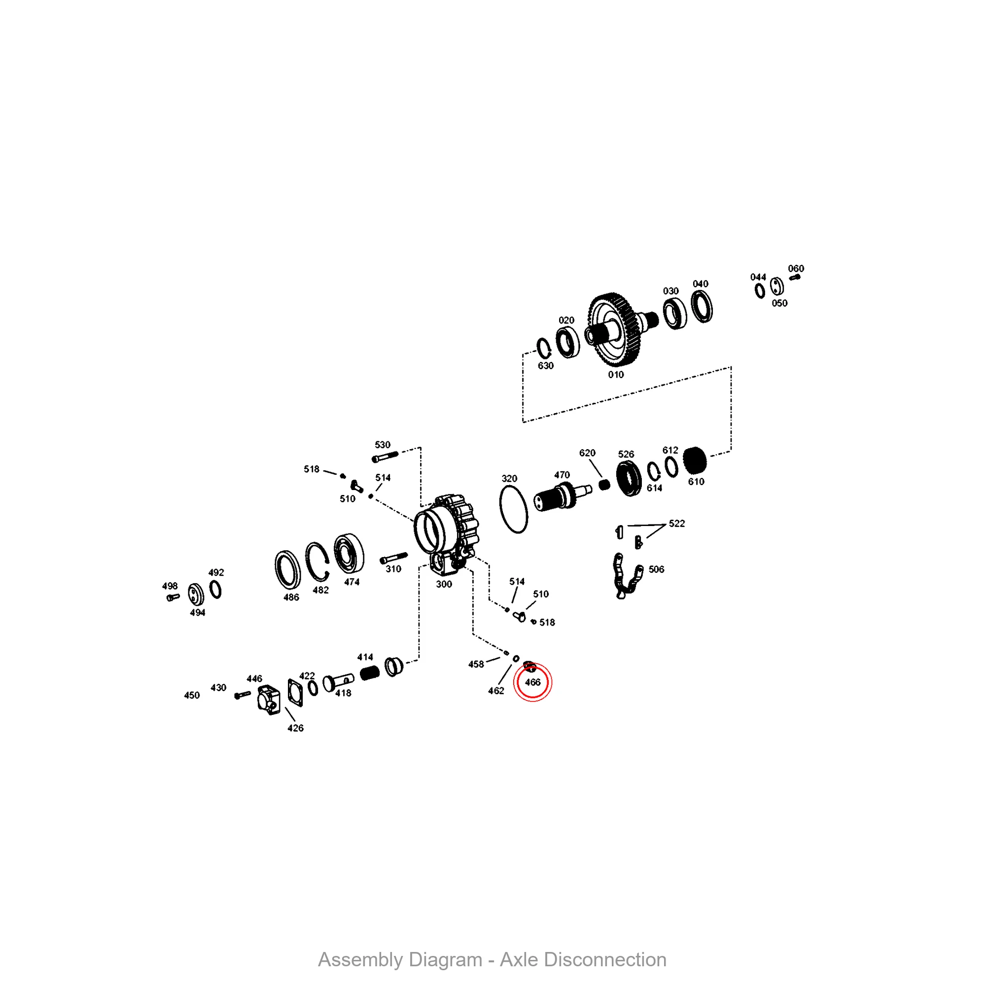 ZF 0501.219.858 SWITCH - Transmission Assembly Exploded View Diagram