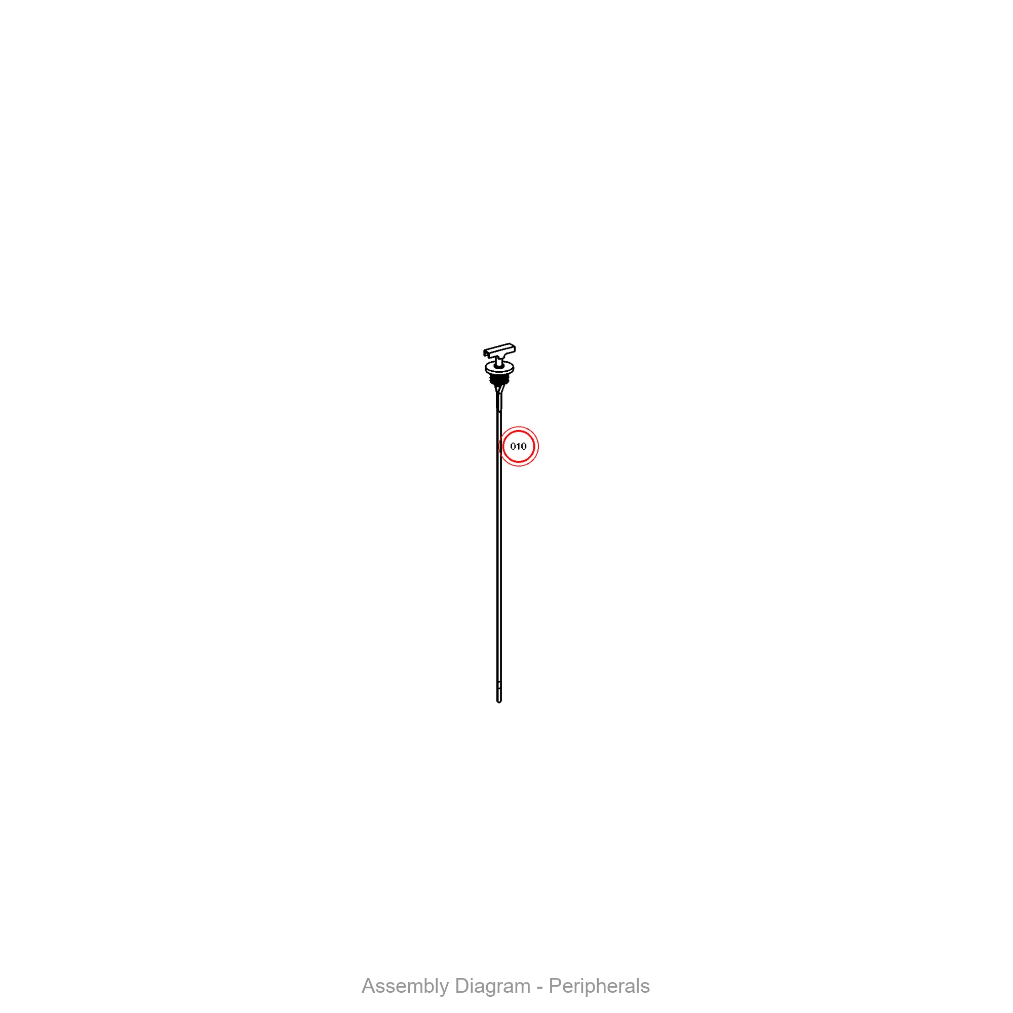 ZF 0501.224.242 OIL DIPSTICK - Transmission Assembly Exploded View Diagram