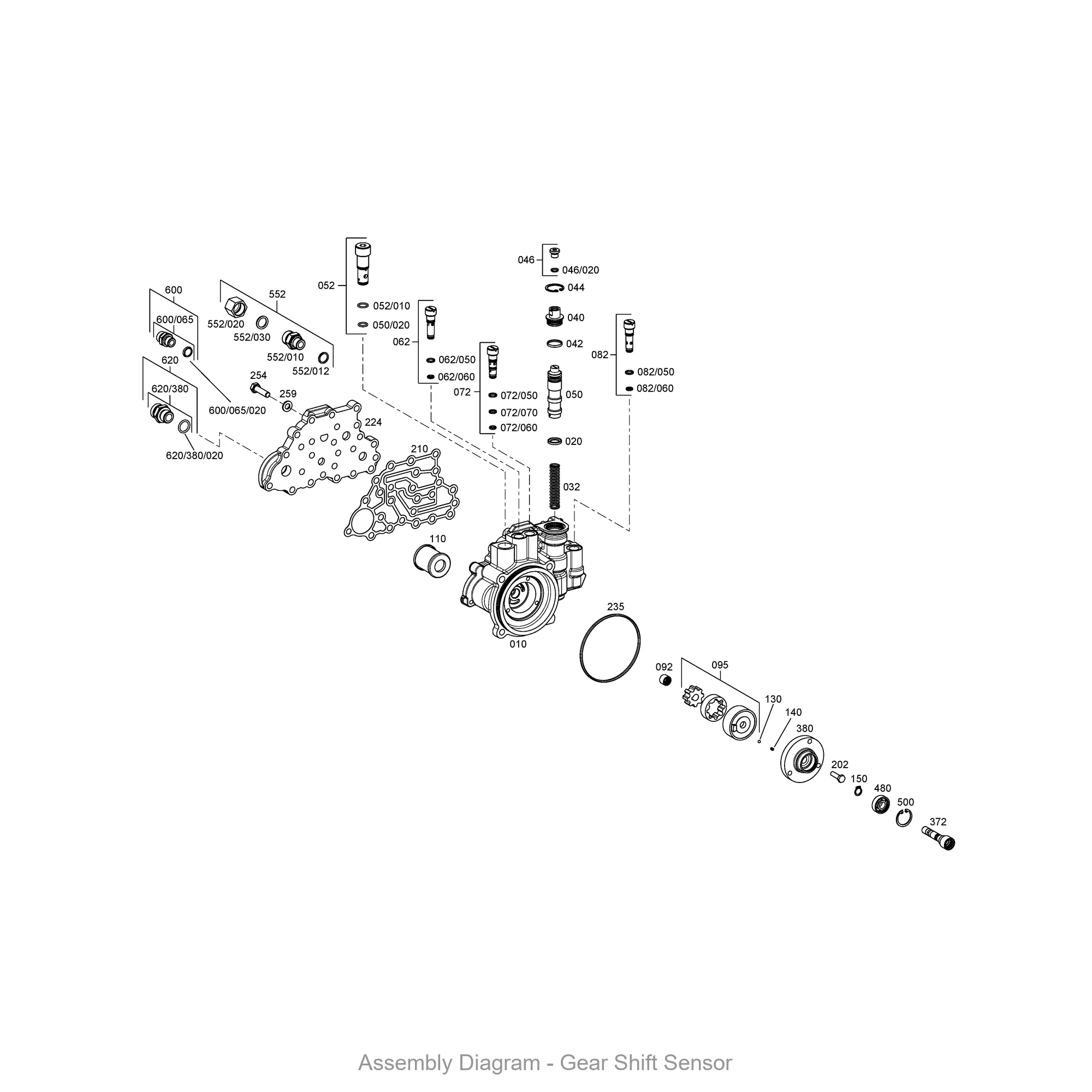 ZF 0501.226.215 ROTOR SET - Transmission Assembly Exploded View Diagram
