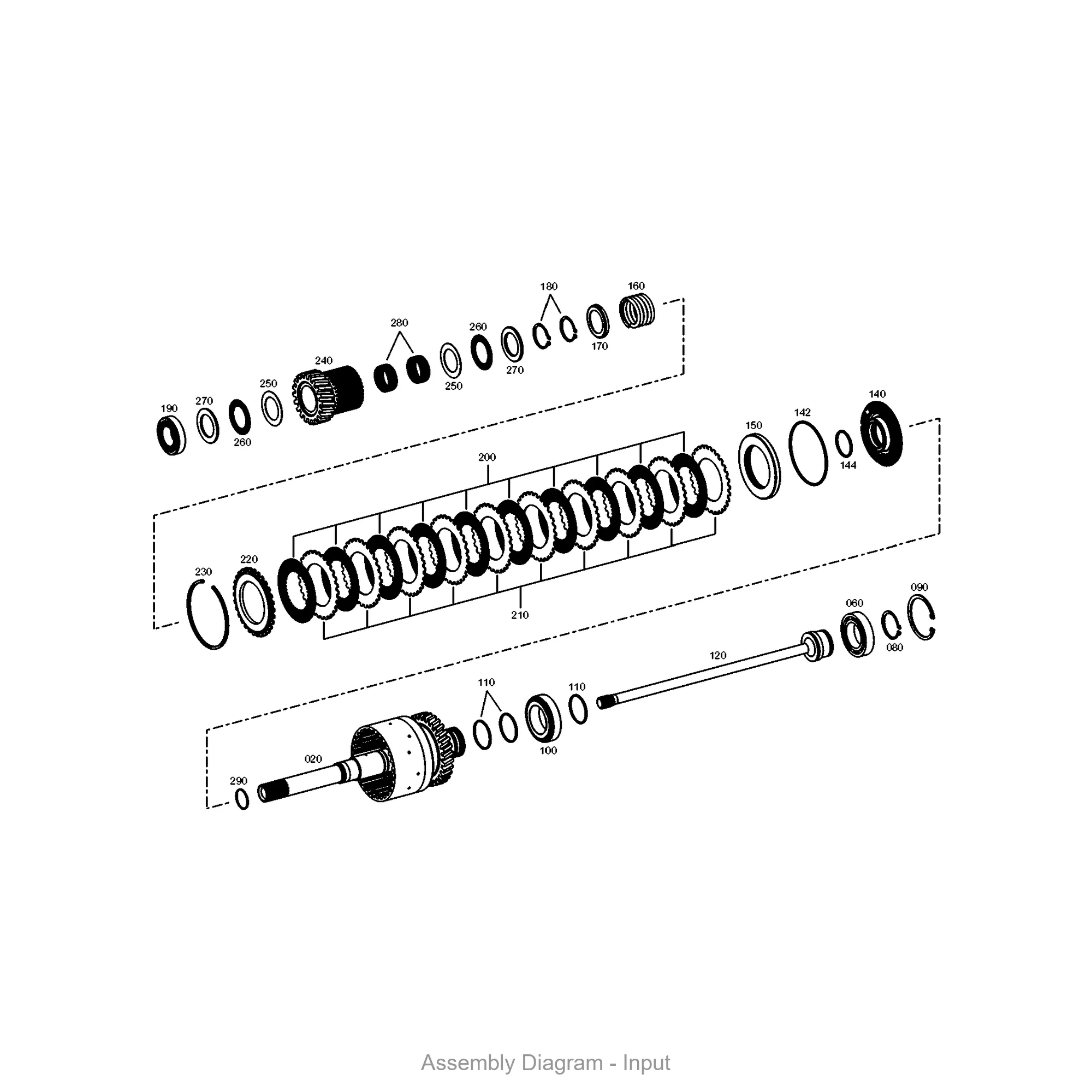ZF 0501.228.272 INNER CLUTCH DISK - Transmission Assembly Exploded View Diagram