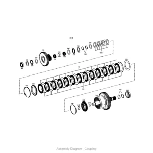 ZF 0501 228 273 INNER CLUTCH DISK Assembly Diagram