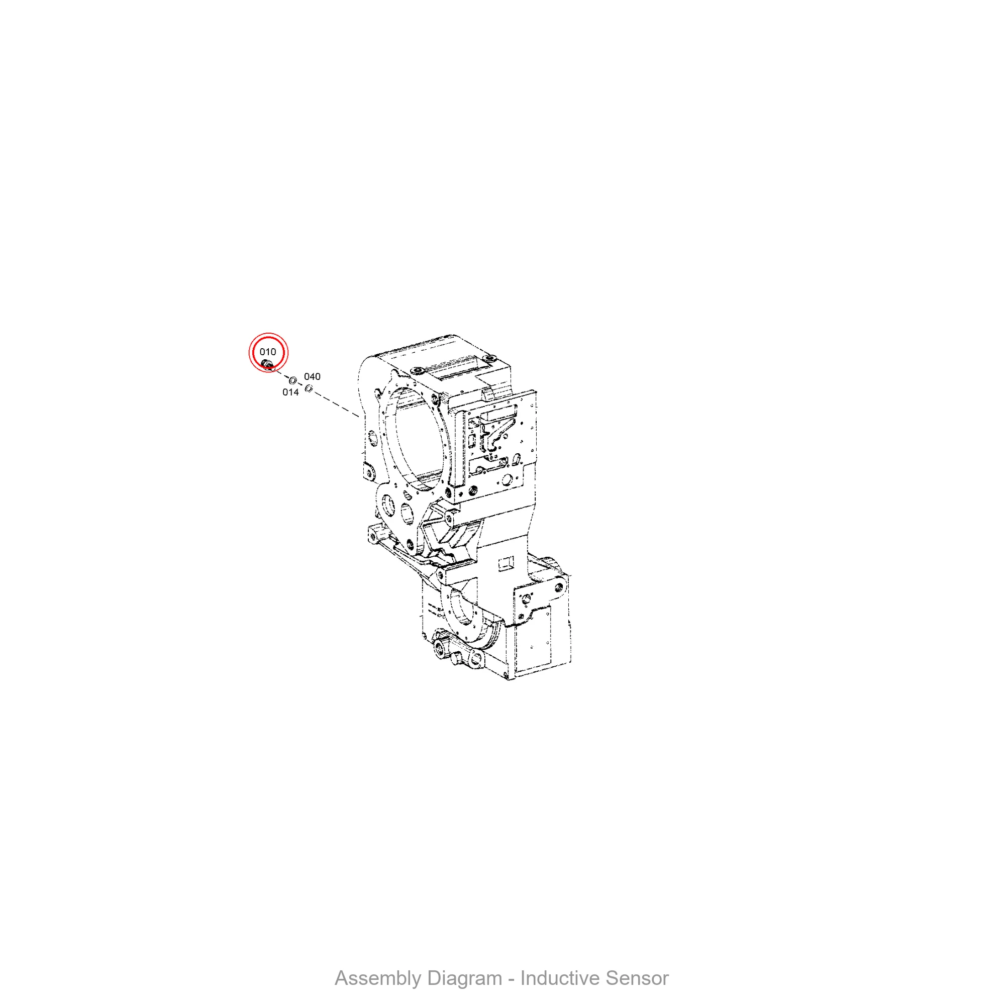 ZF 0501.317.159 INDUCTIVE SENSOR - Transmission Assembly Exploded View Diagram