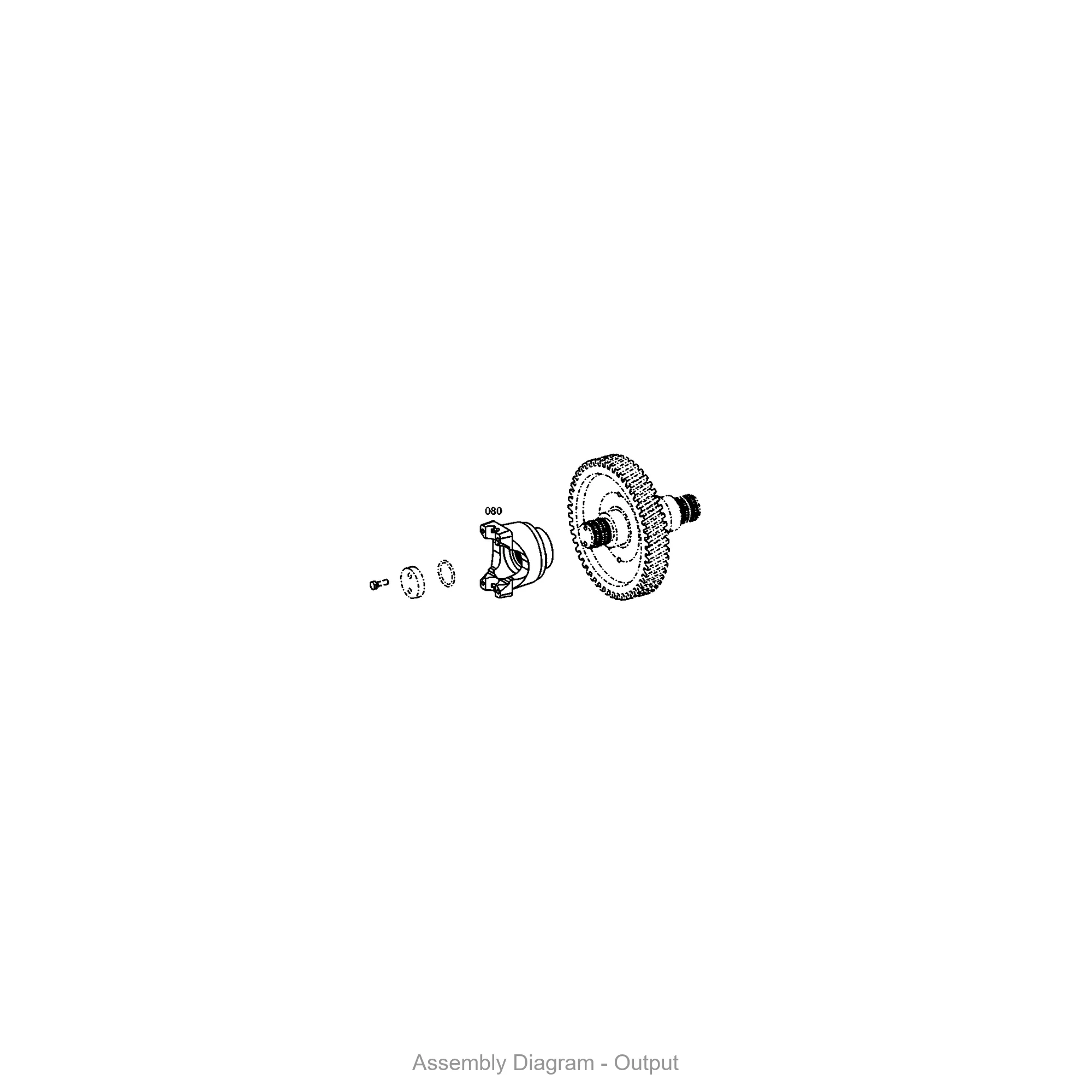 ZF 0501.317.939 END YOKE - Transmission Assembly Exploded View Diagram