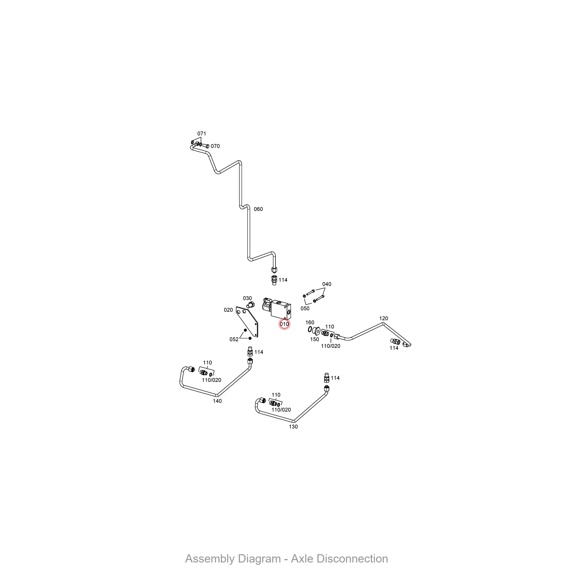 ZF 0501.326.183 SOLENOID VALVE - Transmission Assembly Exploded View Diagram