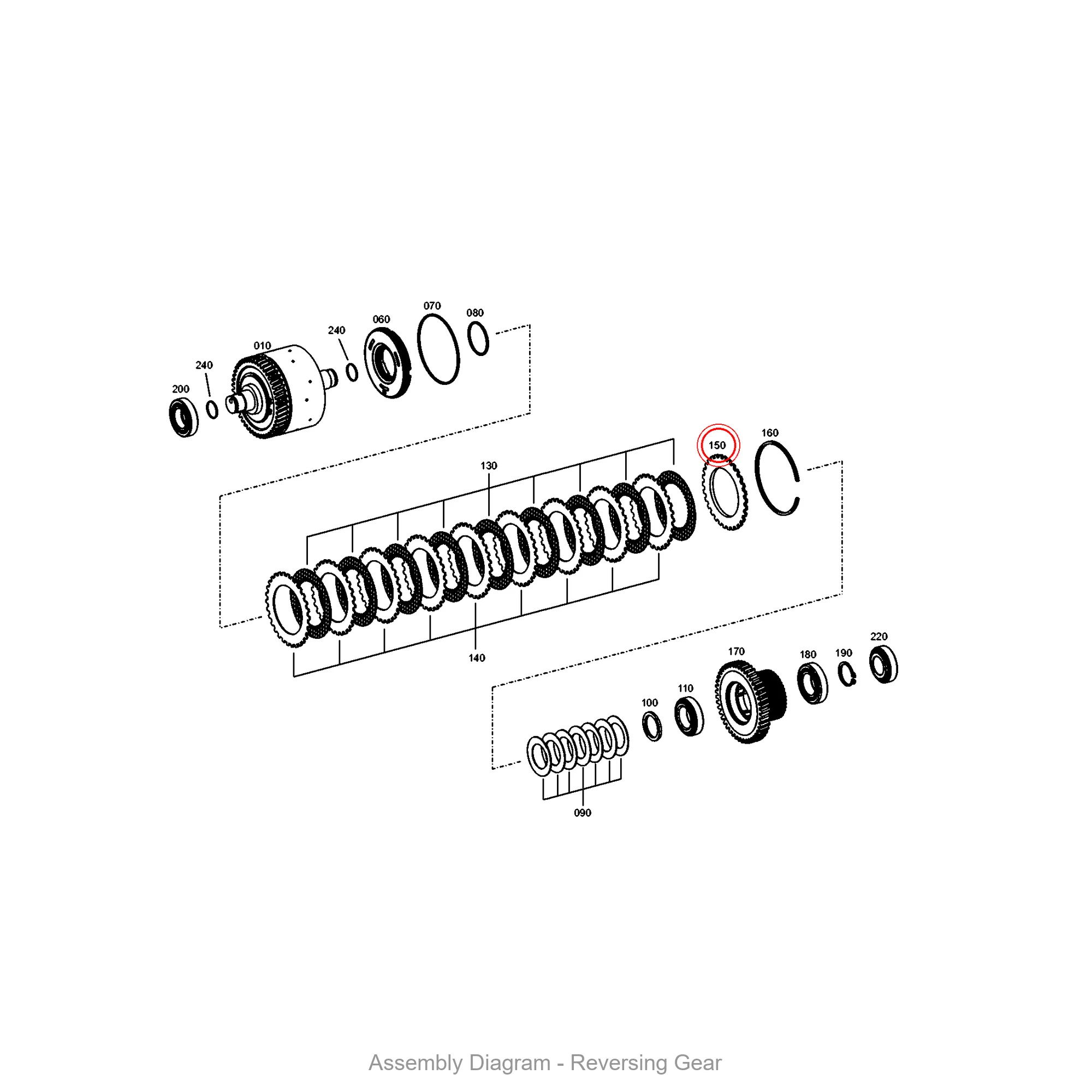 ZF 0501.326.779 END SHIM - Transmission Assembly Exploded View Diagram