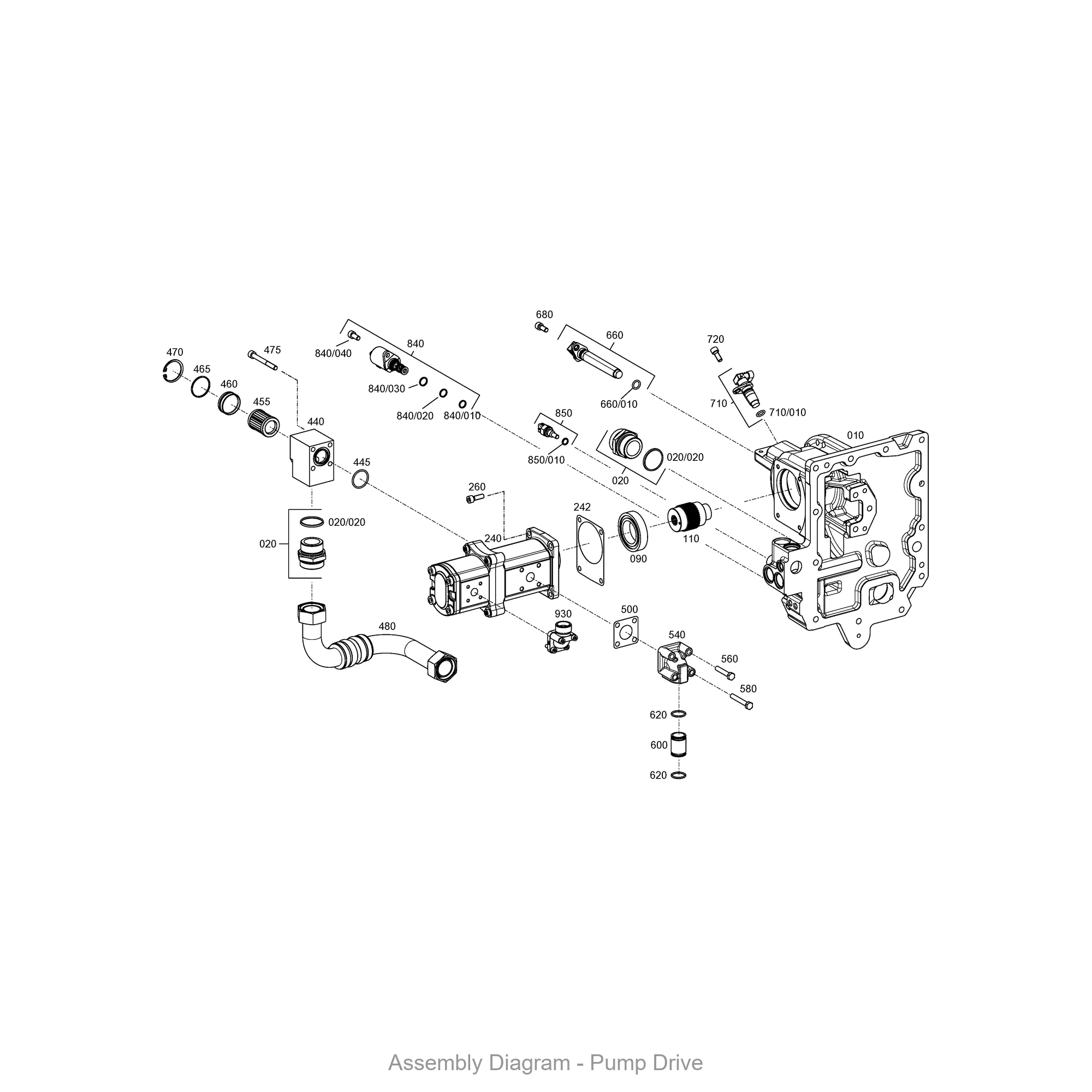 ZF 0501.337.902 SPEED SENSOR - Transmission Assembly Exploded View Diagram