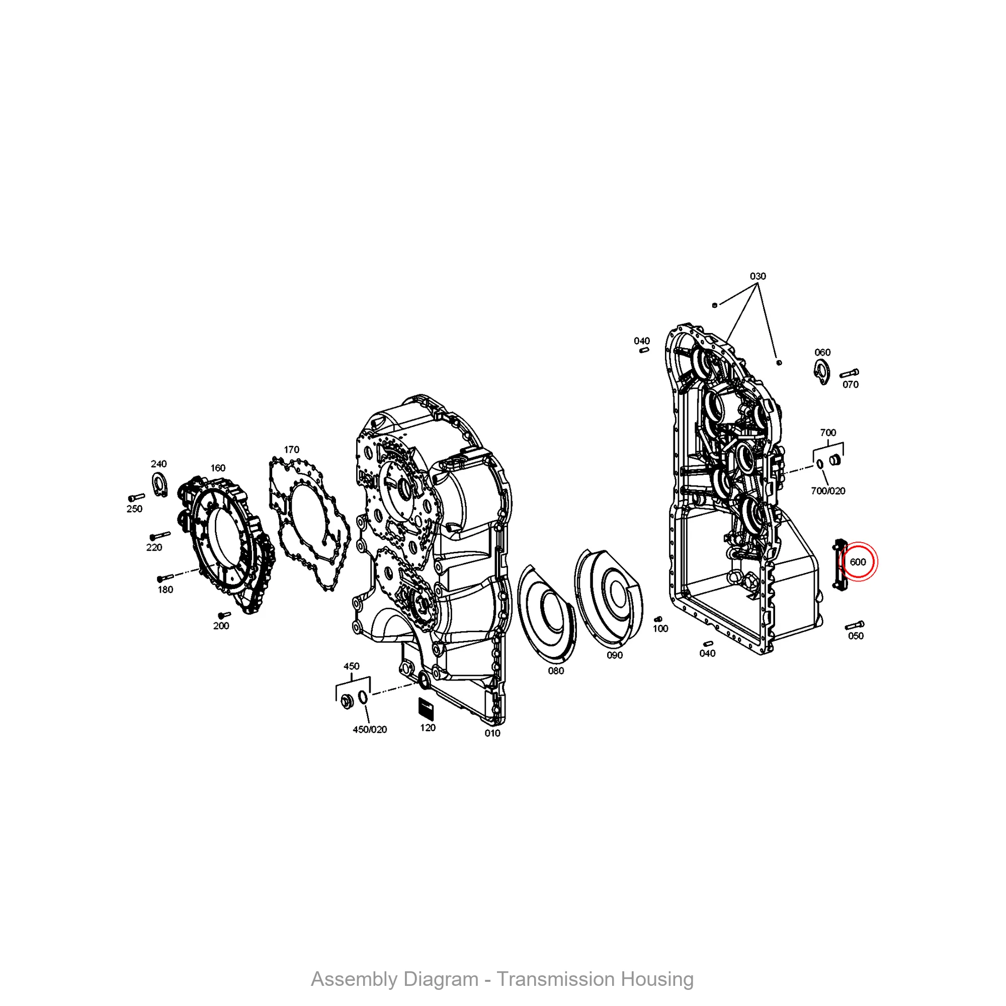 ZF 0501.338.477 OIL LEVEL INDIC - Transmission Assembly Exploded View Diagram