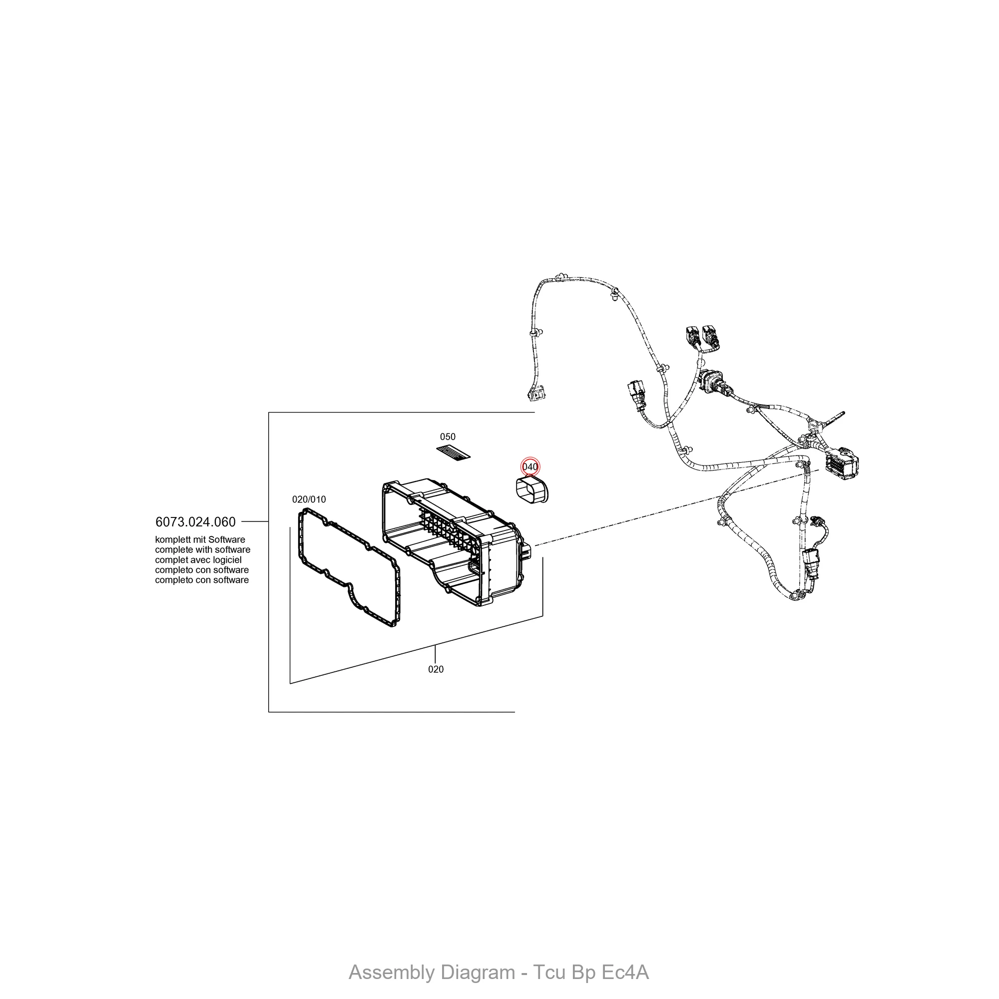 ZF 0501.339.669 CAP - Transmission Assembly Exploded View Diagram