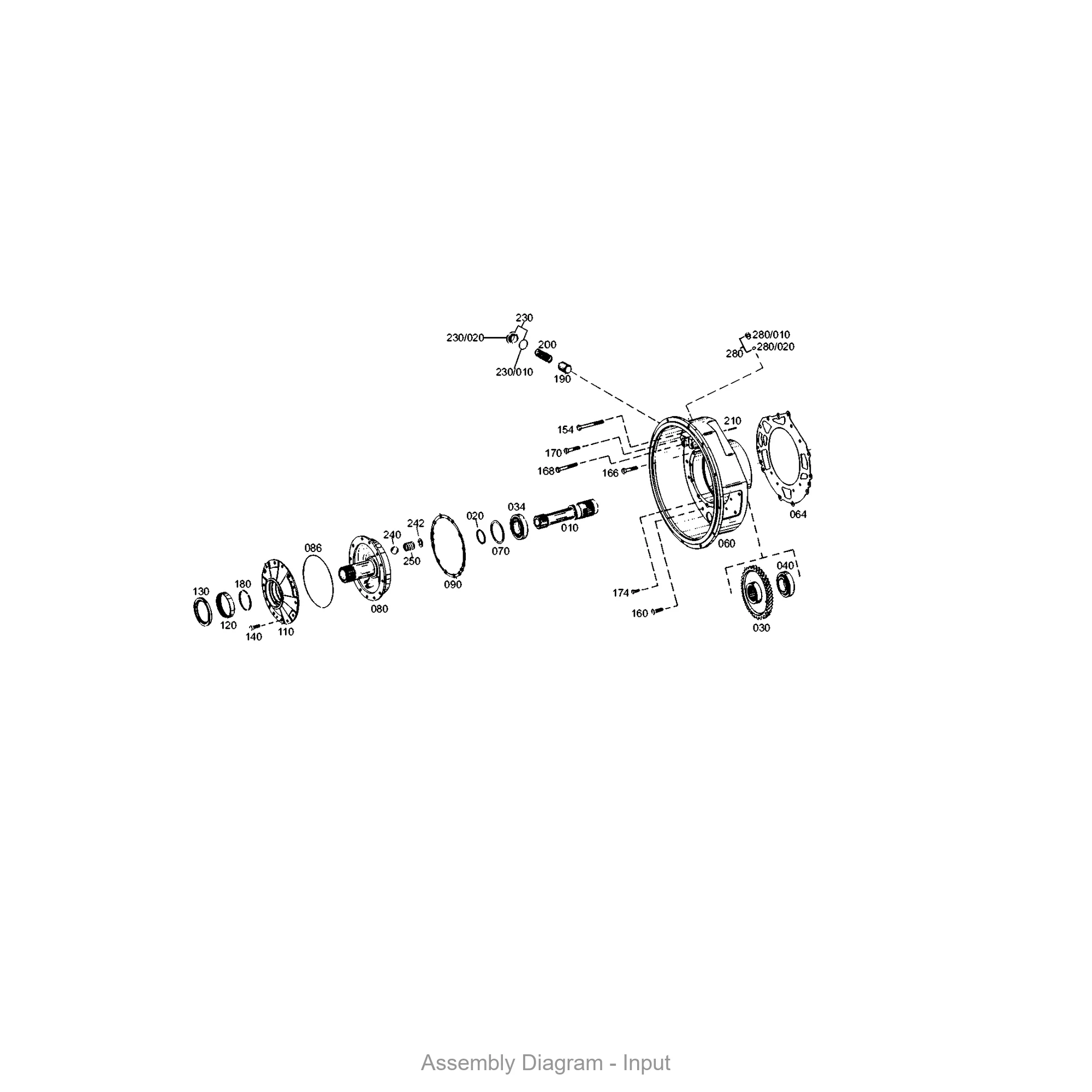 ZF 0630.004.004 SHIM RING - Transmission Assembly Exploded View Diagram