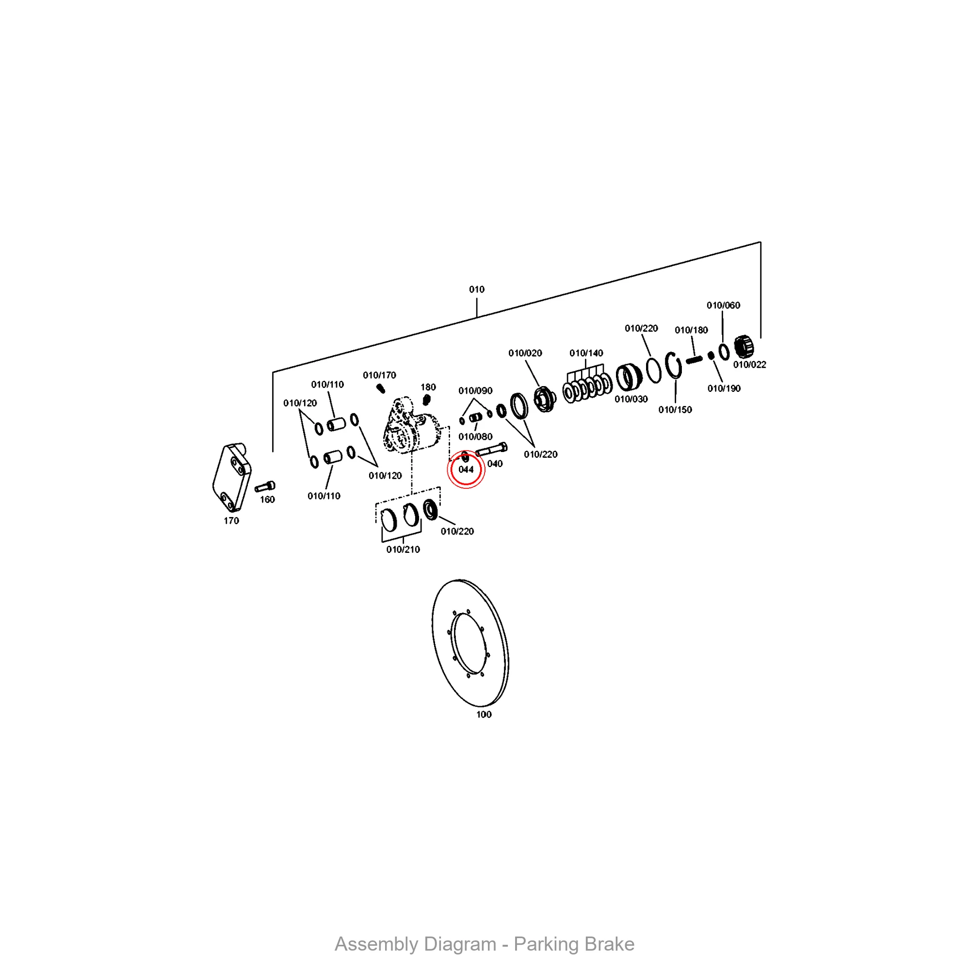 ZF 0630.100.230 WASHER - Transmission Assembly Exploded View Diagram