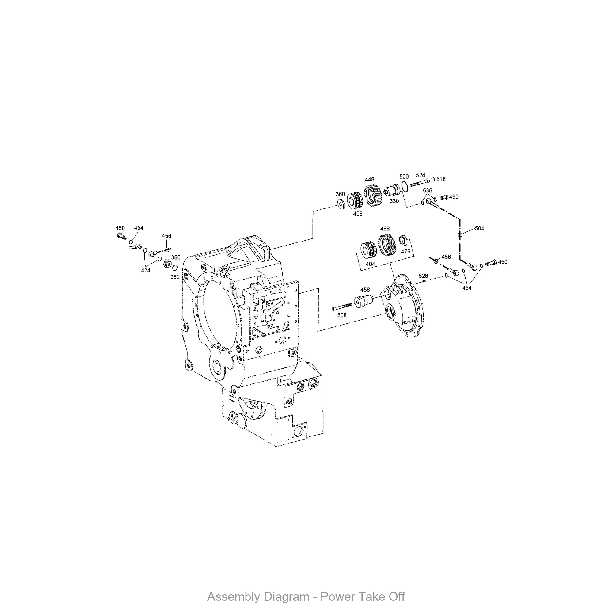 ZF 0630.361.032 SEALING CAP - Transmission Assembly Exploded View Diagram