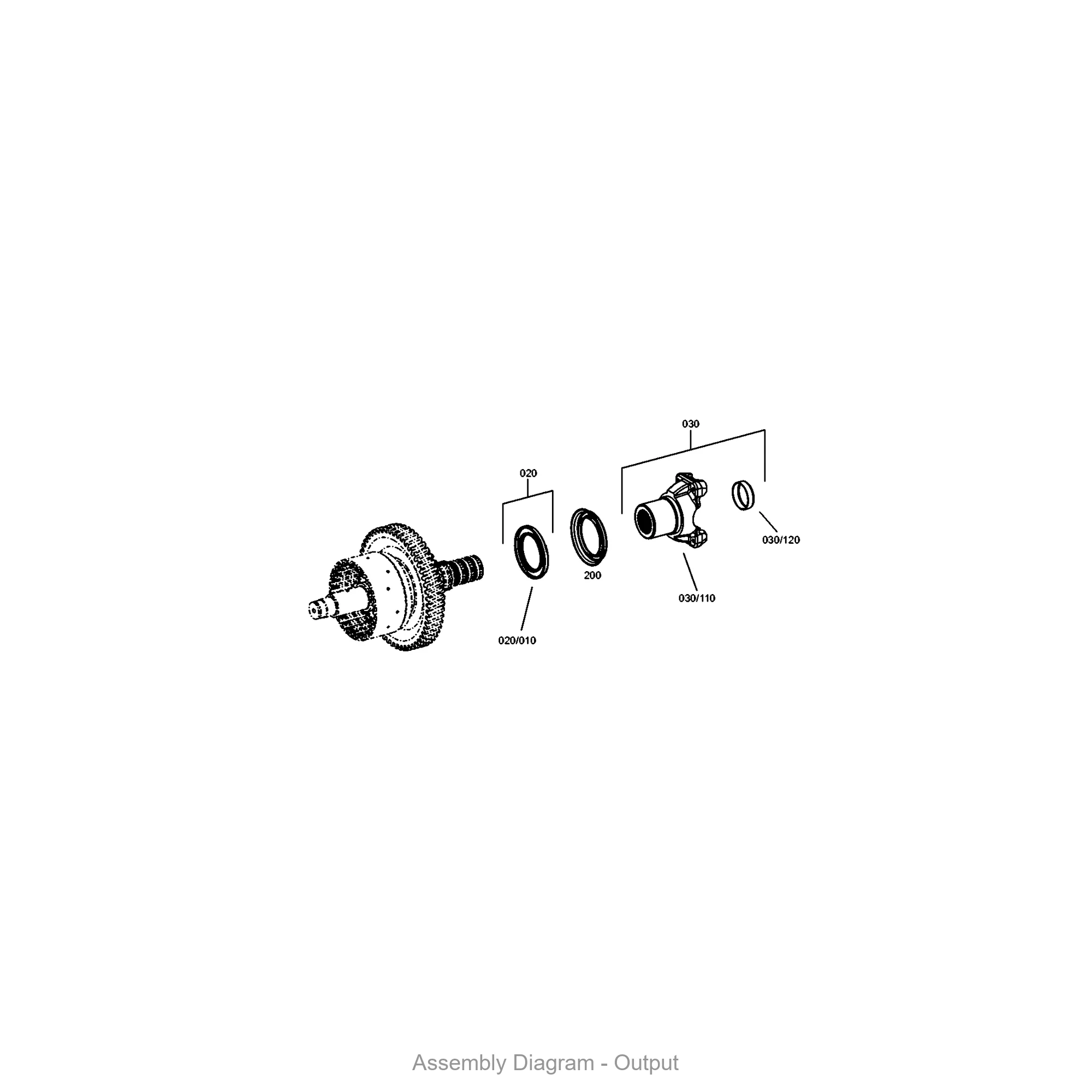 ZF 0630.361.043 SEALING CAP - Transmission Assembly Exploded View Diagram