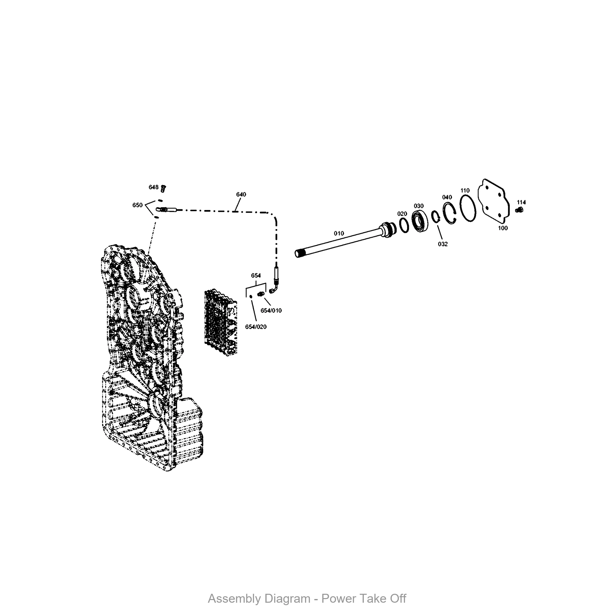 ZF 0630.501.212 RETAINING RING - Transmission Assembly Exploded View Diagram