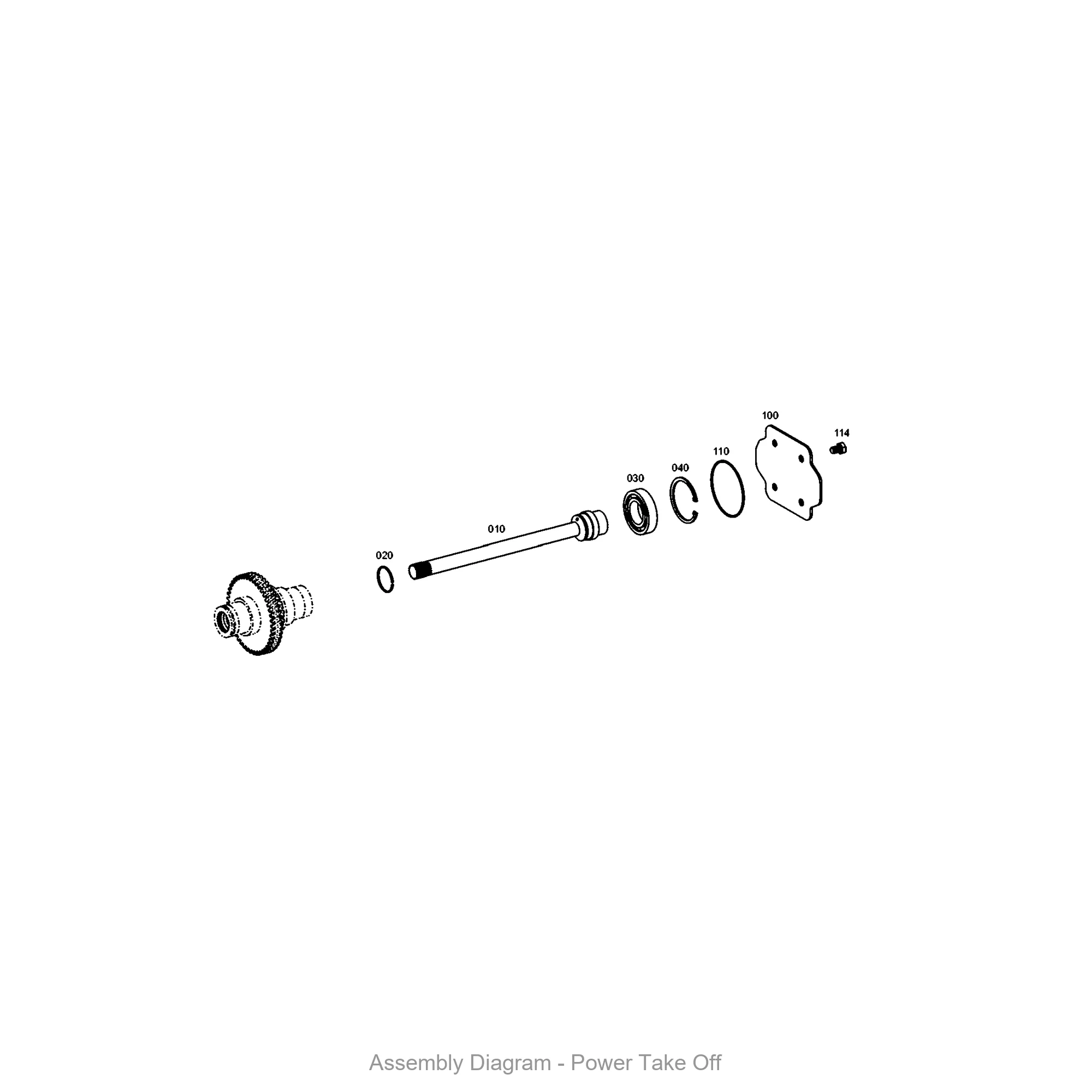 ZF 0630.502.040 RETAINING RING - Transmission Assembly Exploded View Diagram