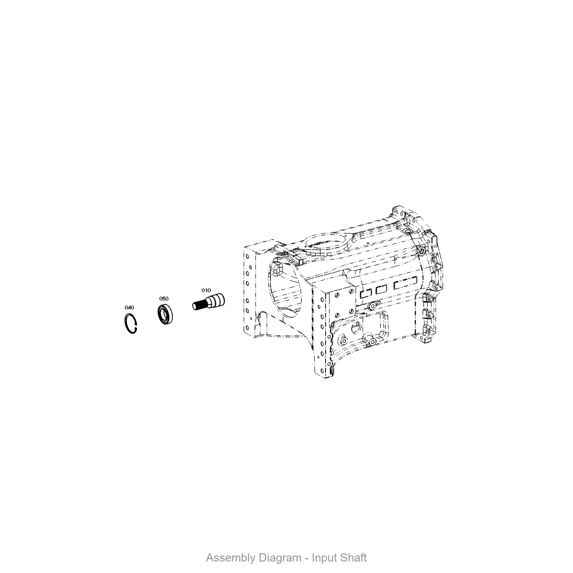 ZF 0630.502.042 RETAINING RING - Transmission Assembly Exploded View Diagram
