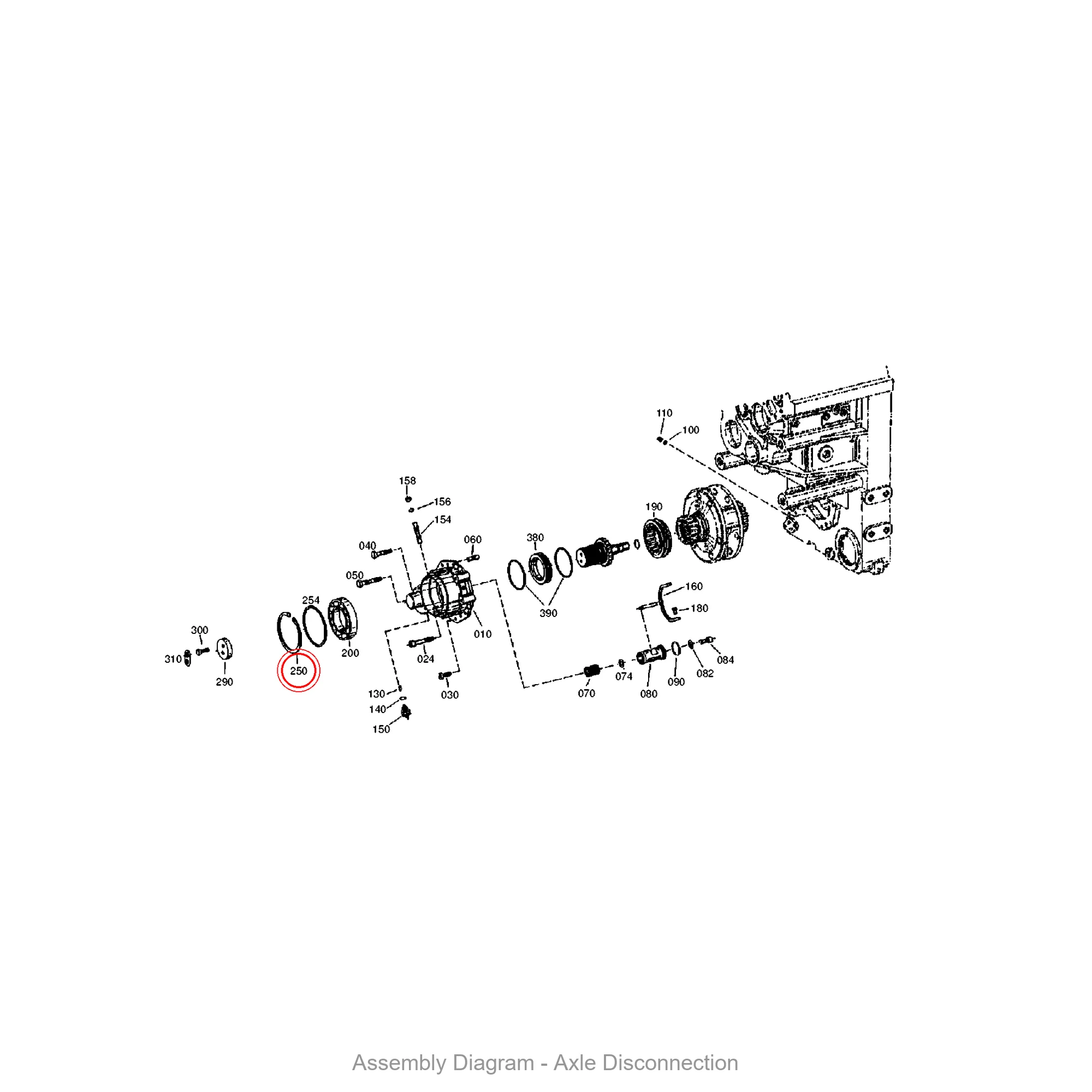 ZF 0630.502.051 RETAINING RING - Transmission Assembly Exploded View Diagram