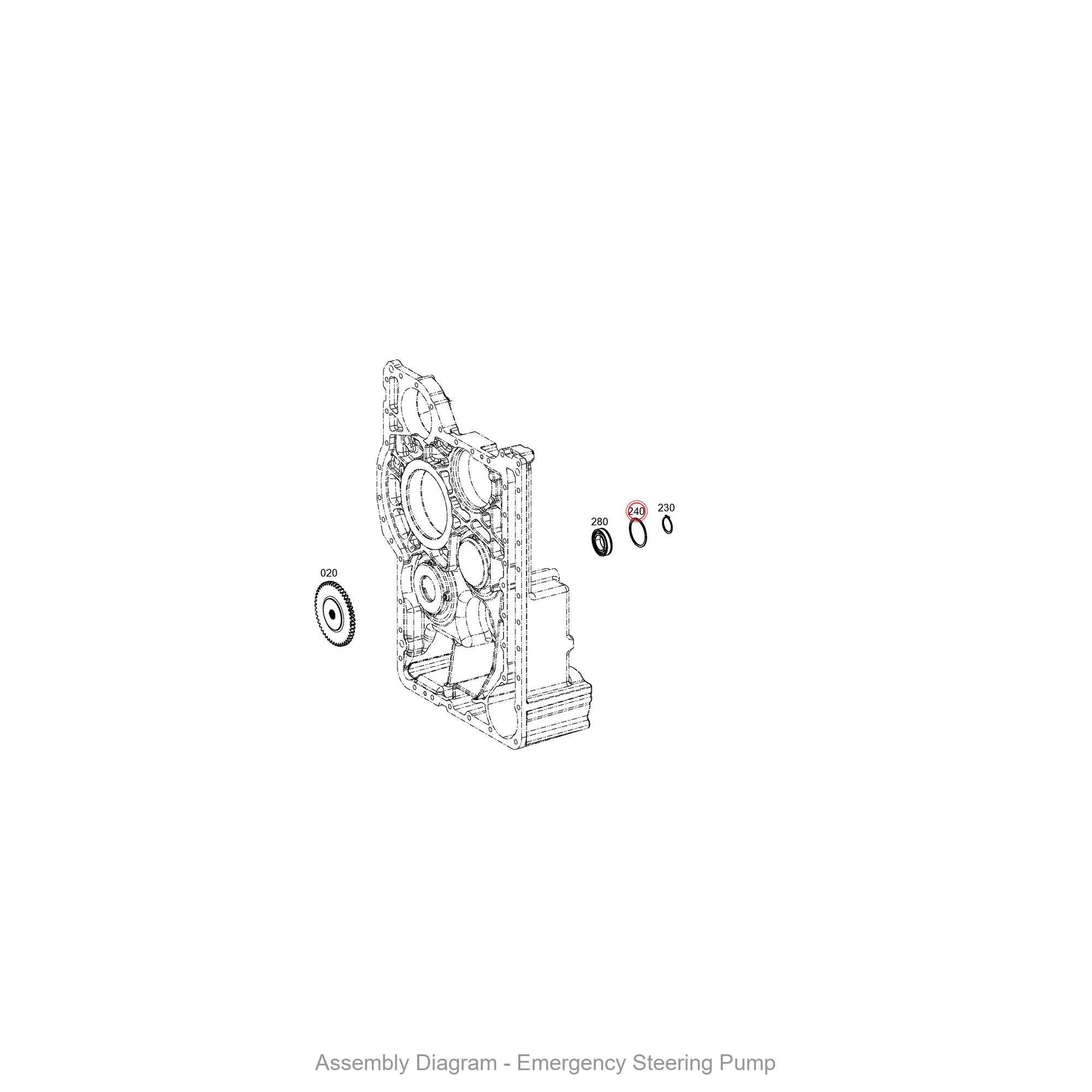 ZF 0630.503.007 SNAP RING - Transmission Assembly Exploded View Diagram