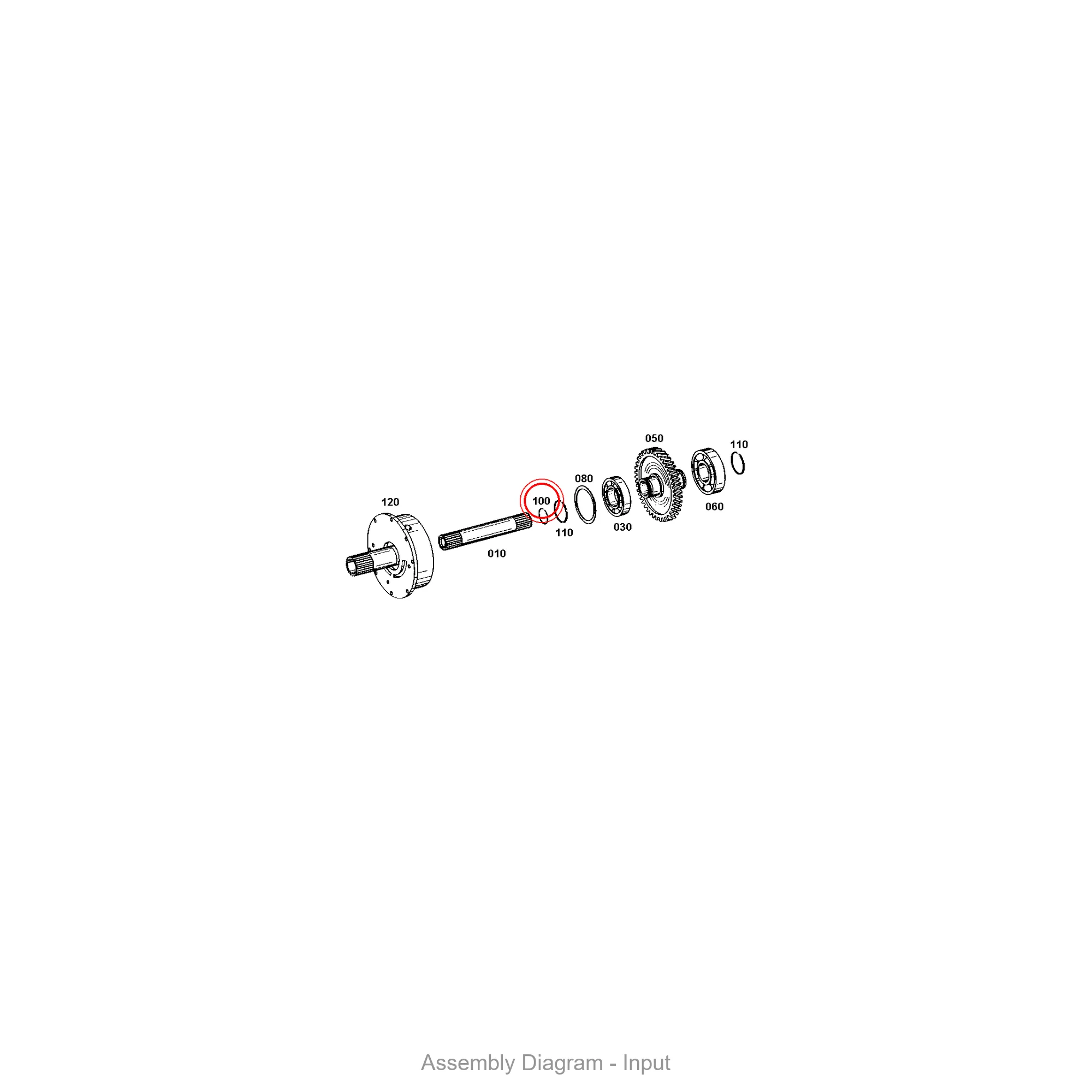 ZF 0630.513.040 SNAP RING - Transmission Assembly Exploded View Diagram