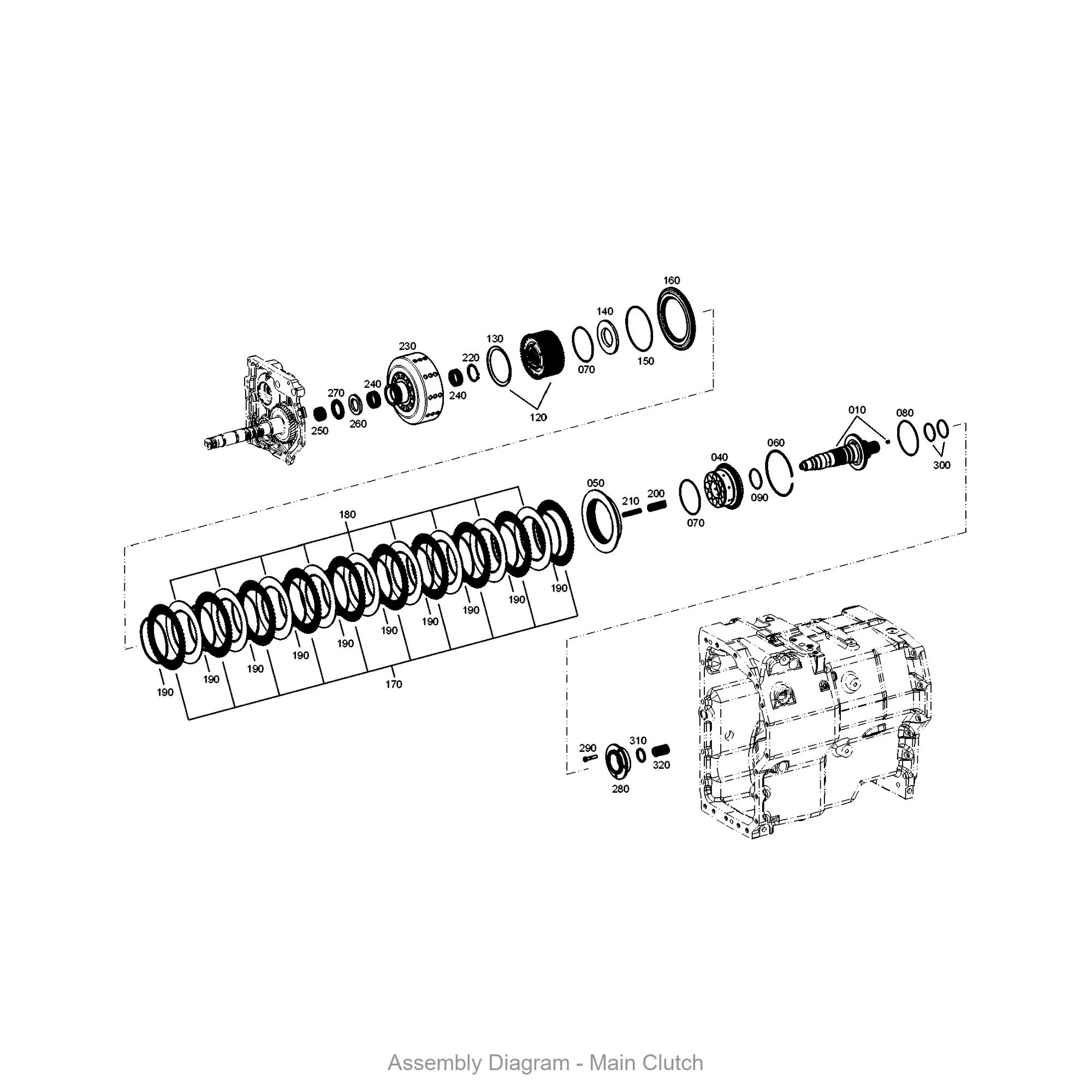 ZF 0630.513.132 SNAP RING - Transmission Assembly Exploded View Diagram