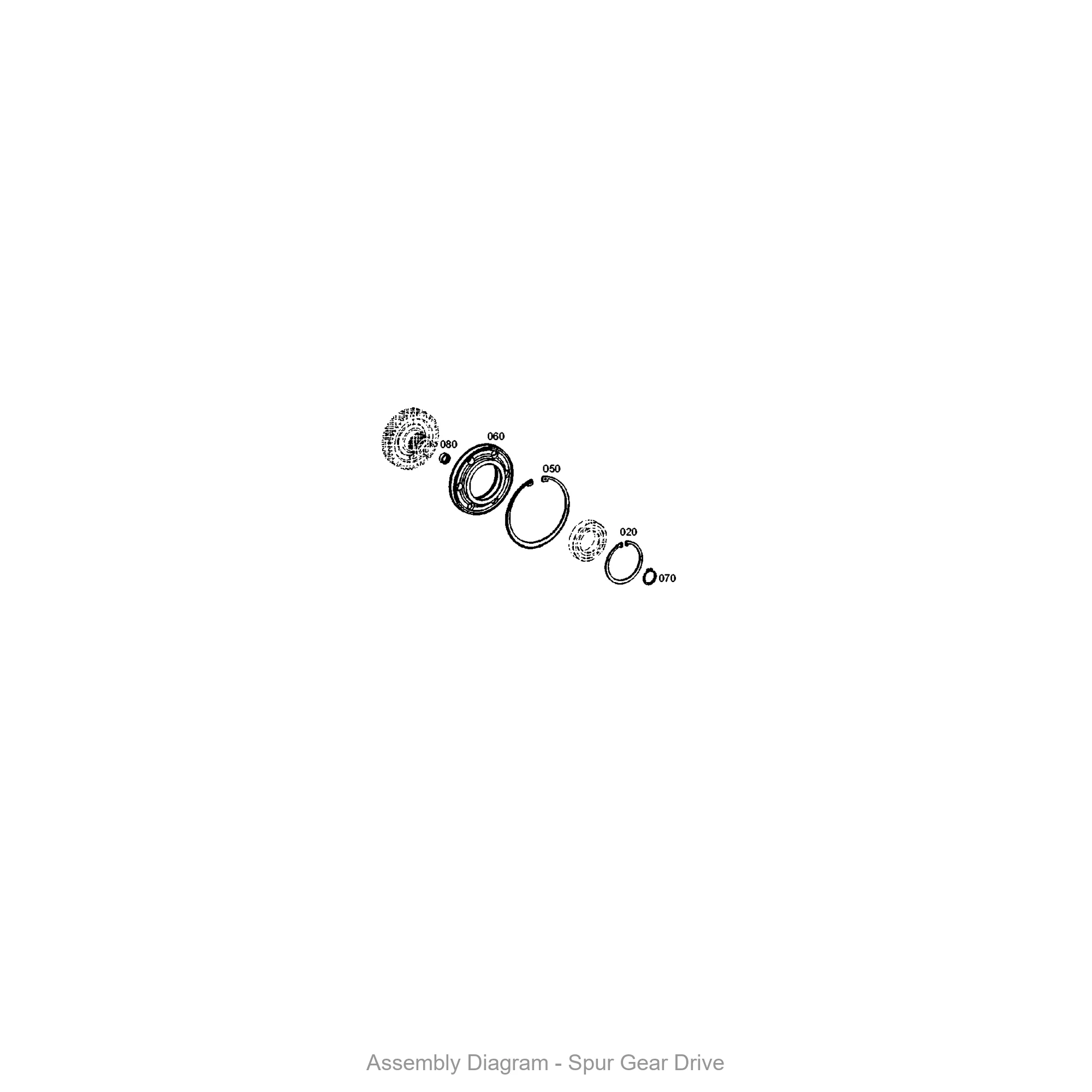 ZF 0630.531.043 RETAINING RING - Transmission Assembly Exploded View Diagram