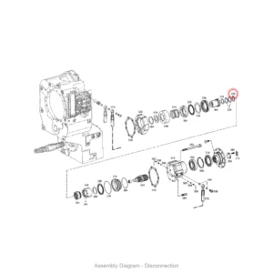 ZF 0630.531.048 RETAINING RING for WG150/WG180/WG200