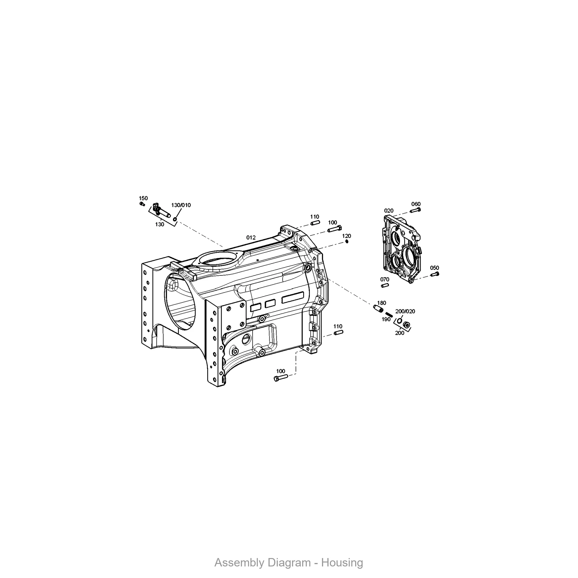 ZF 0631.315.523 CYLINDRICAL PIN - Transmission Assembly Exploded View Diagram