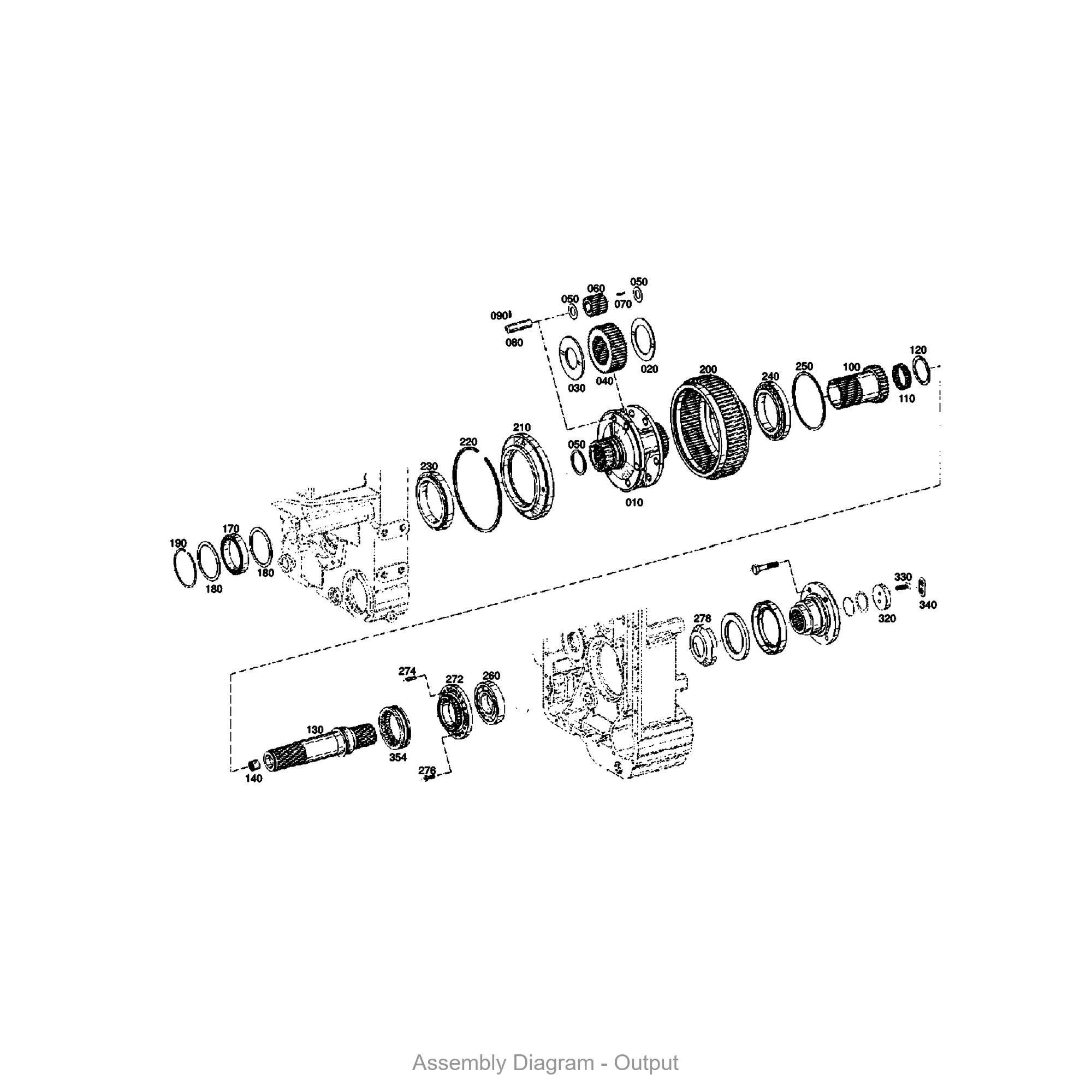 ZF 0631.329.047 SPRING PIN - Transmission Assembly Exploded View Diagram