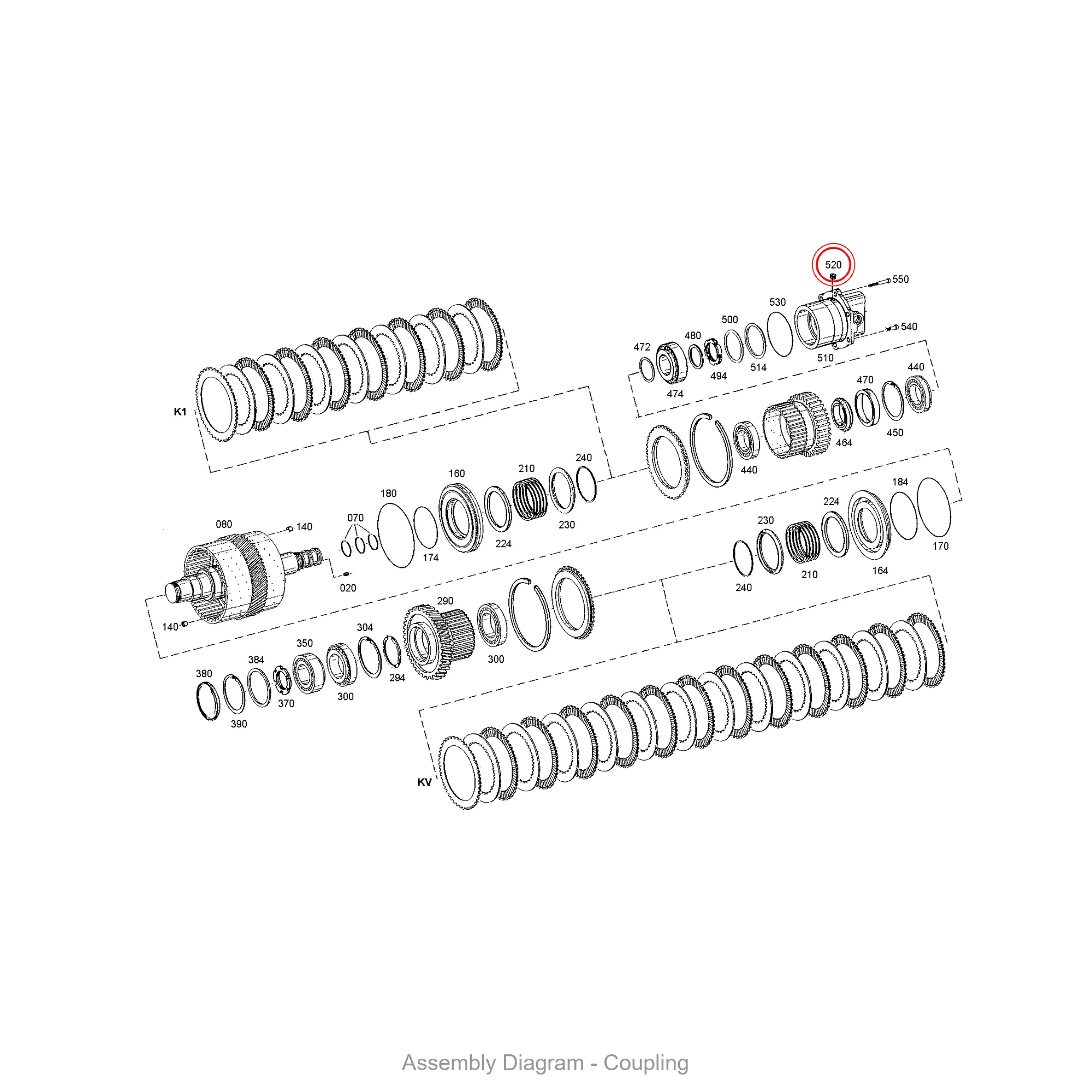 ZF 0631.359.001 SLOTTED PLUG - Transmission Assembly Exploded View Diagram
