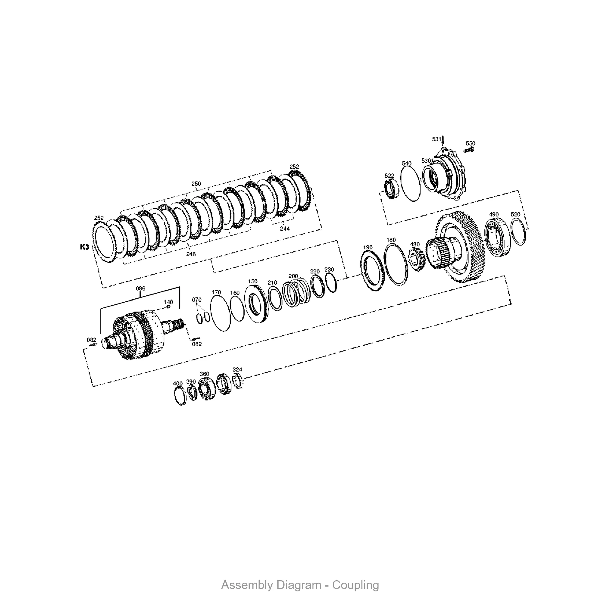 ZF 0631.405.058 PLUG - Transmission Assembly Exploded View Diagram