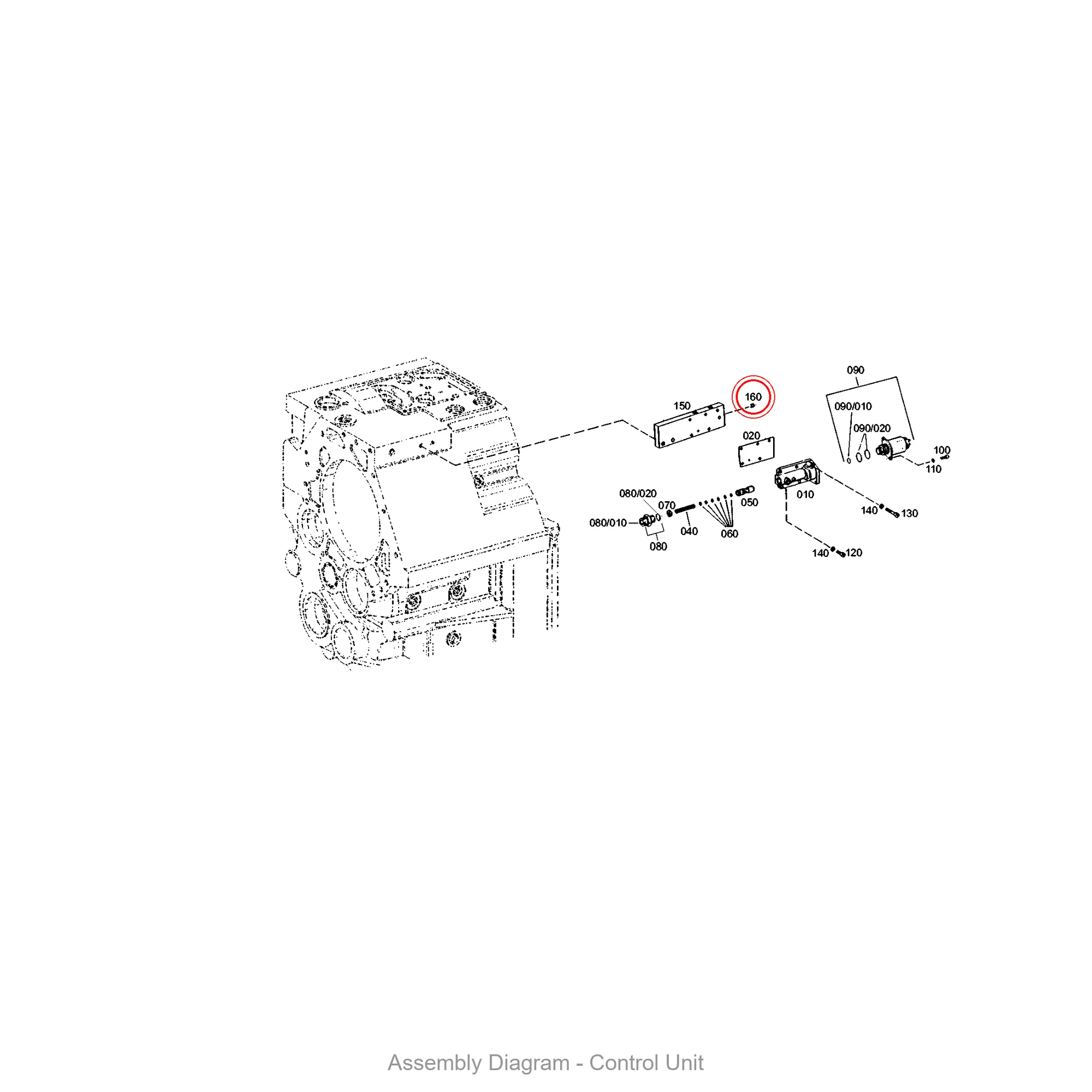 ZF 0631.610.114 SET SCREW - Transmission Assembly Exploded View Diagram