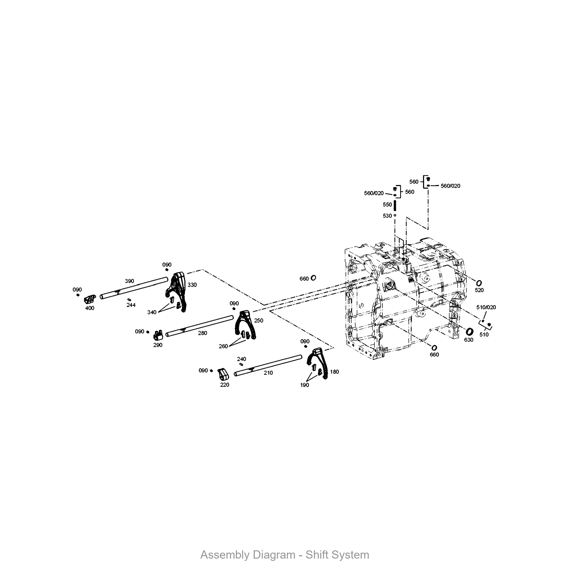 ZF 0634.303.144 O-RING - Transmission Assembly Exploded View Diagram