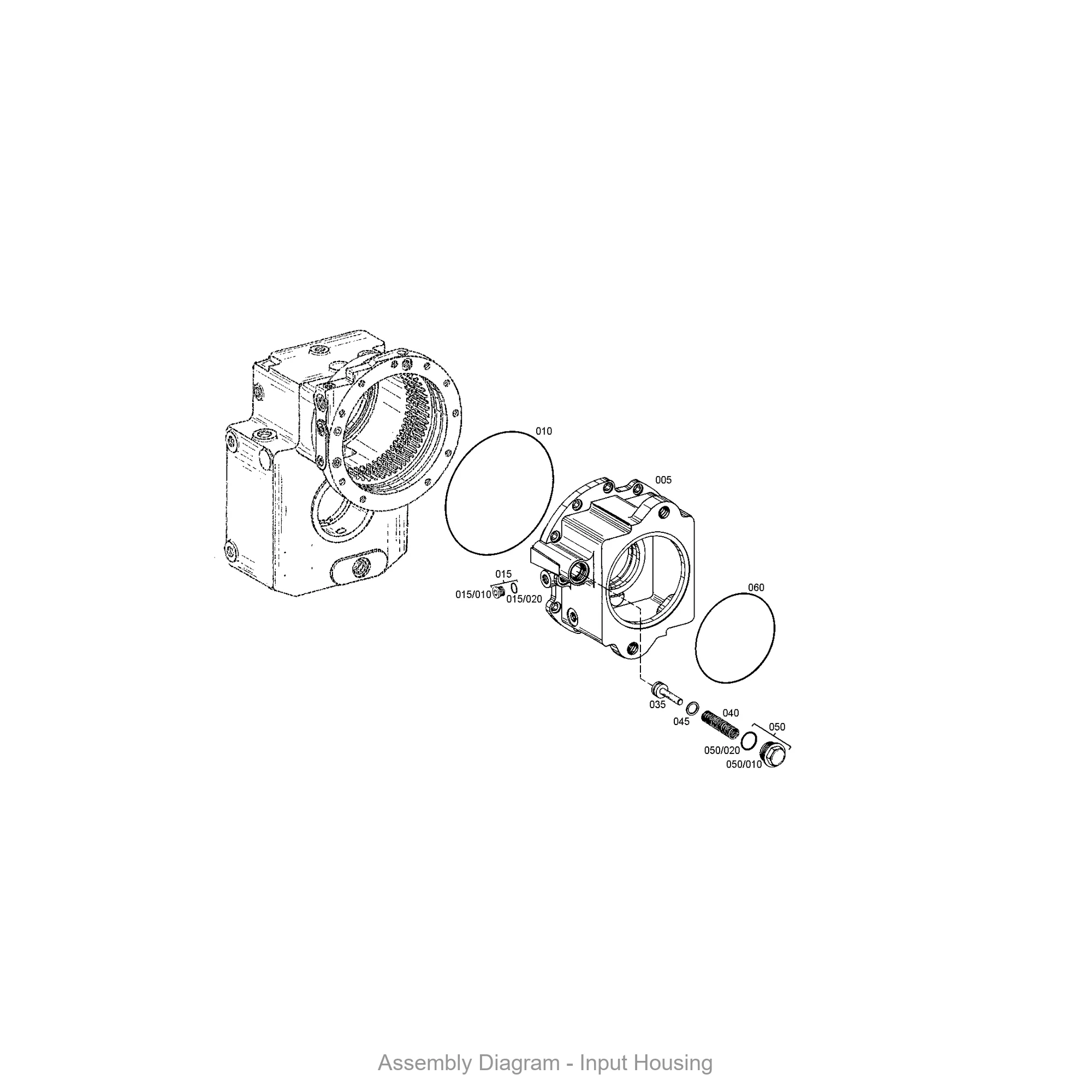 ZF 0634.303.229 O-RING - Transmission Assembly Exploded View Diagram