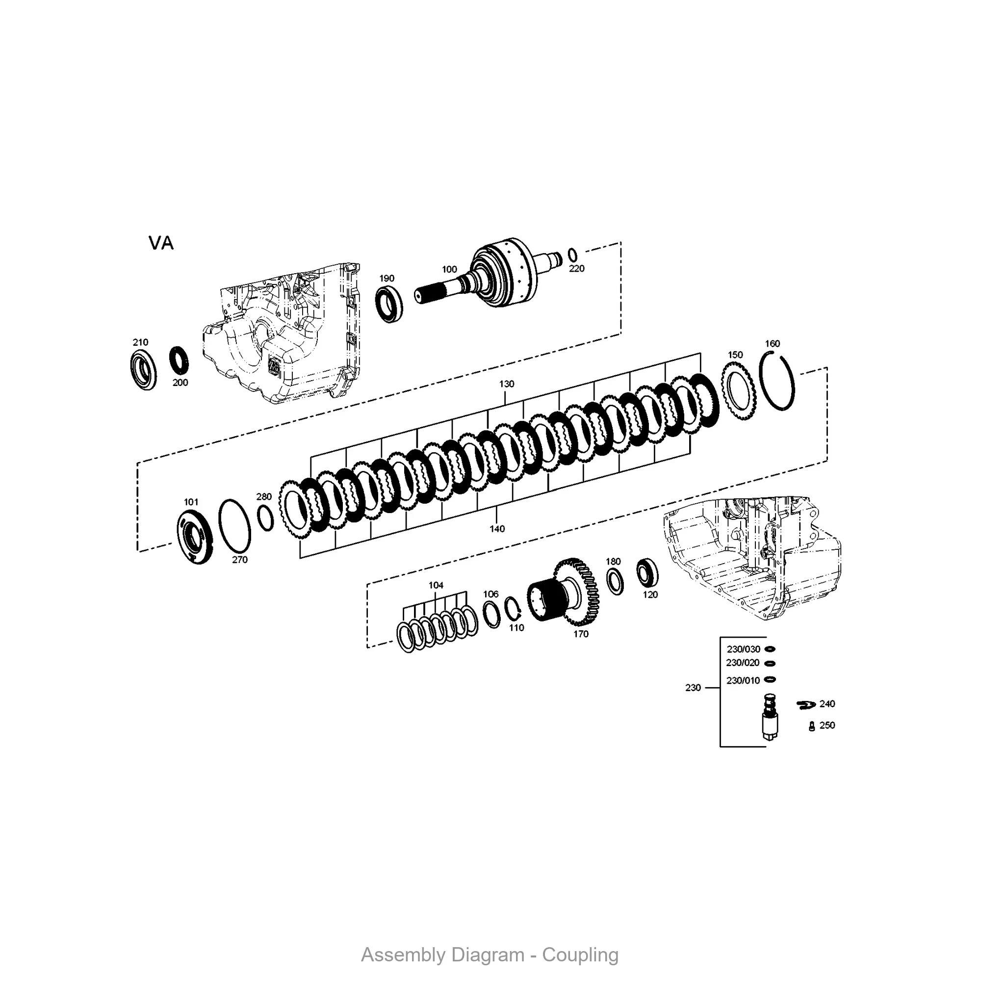 ZF 0634.303.771 O-RING - Transmission Assembly Exploded View Diagram