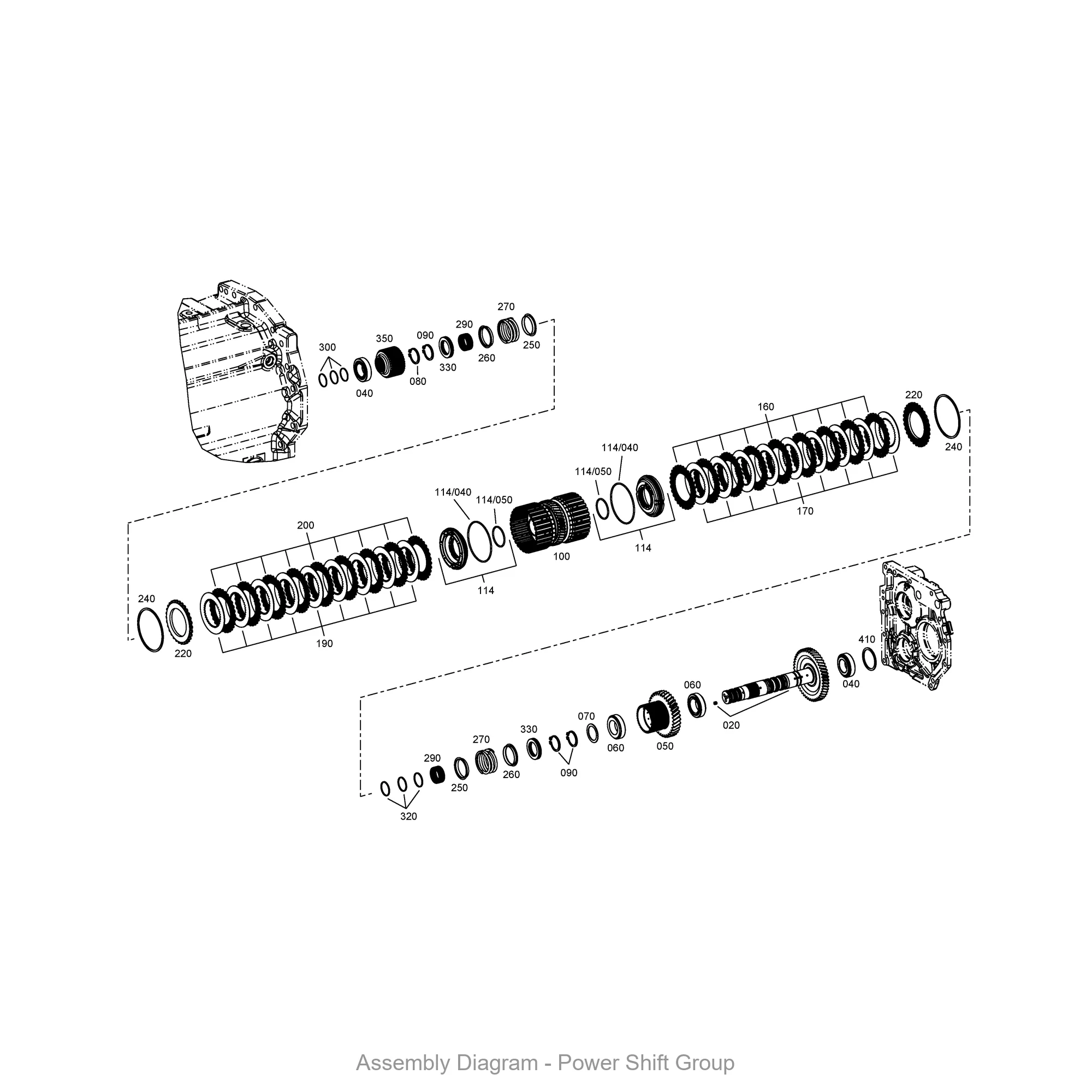 ZF 0634.304.654 O-RING - Transmission Assembly Exploded View Diagram
