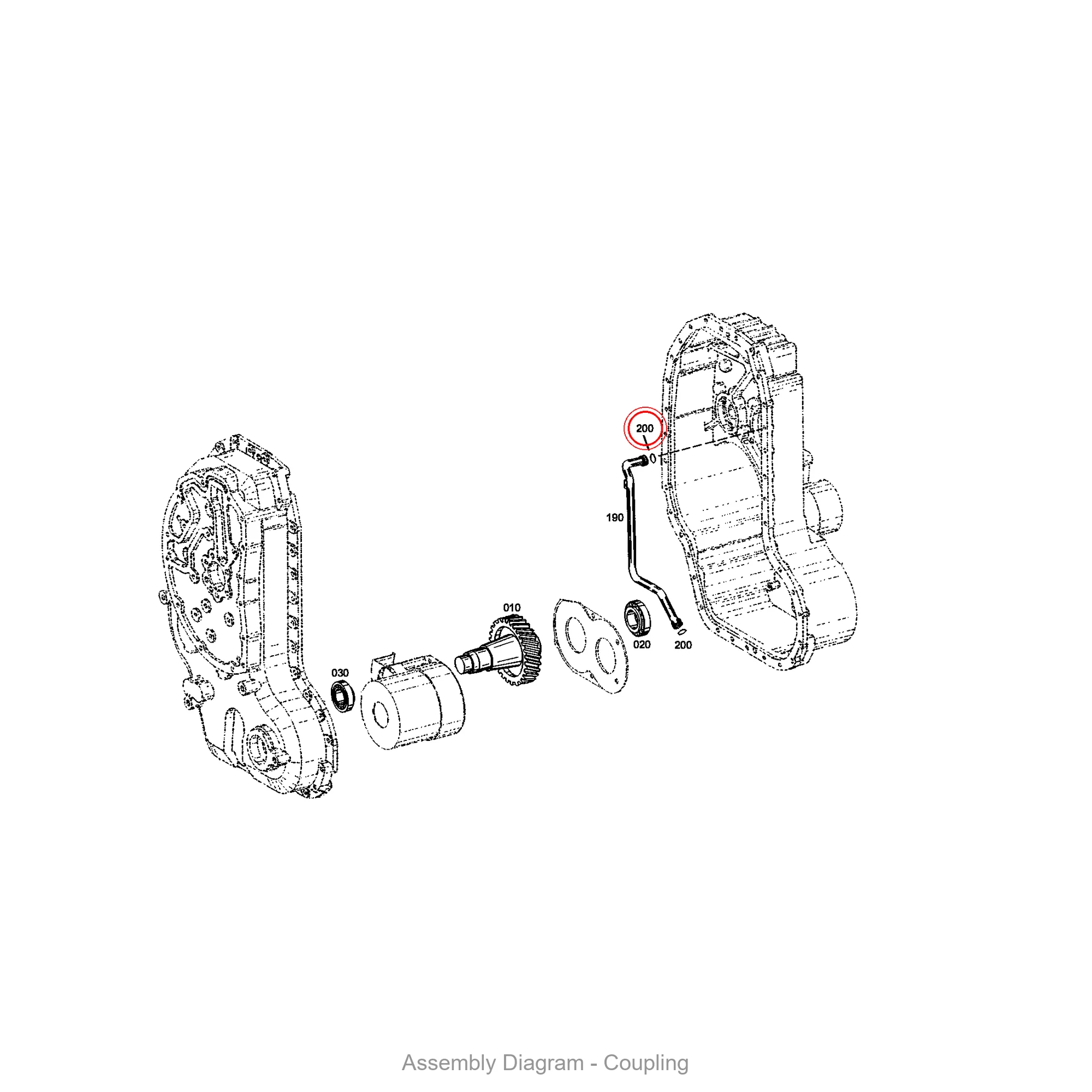 ZF 0634.306.311 O-RING - Transmission Assembly Exploded View Diagram