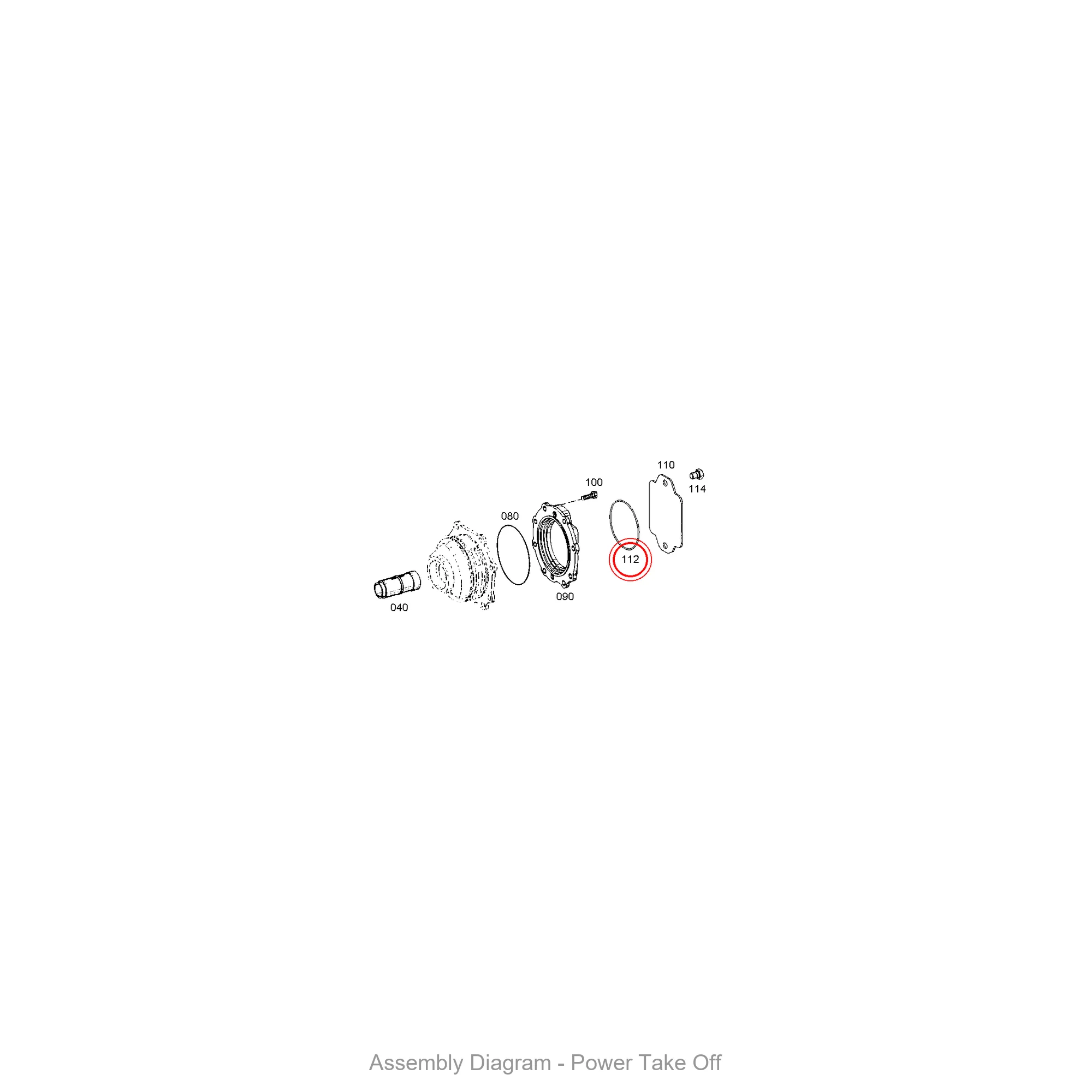 ZF 0634.313.179 O-RING - Transmission Assembly Exploded View Diagram