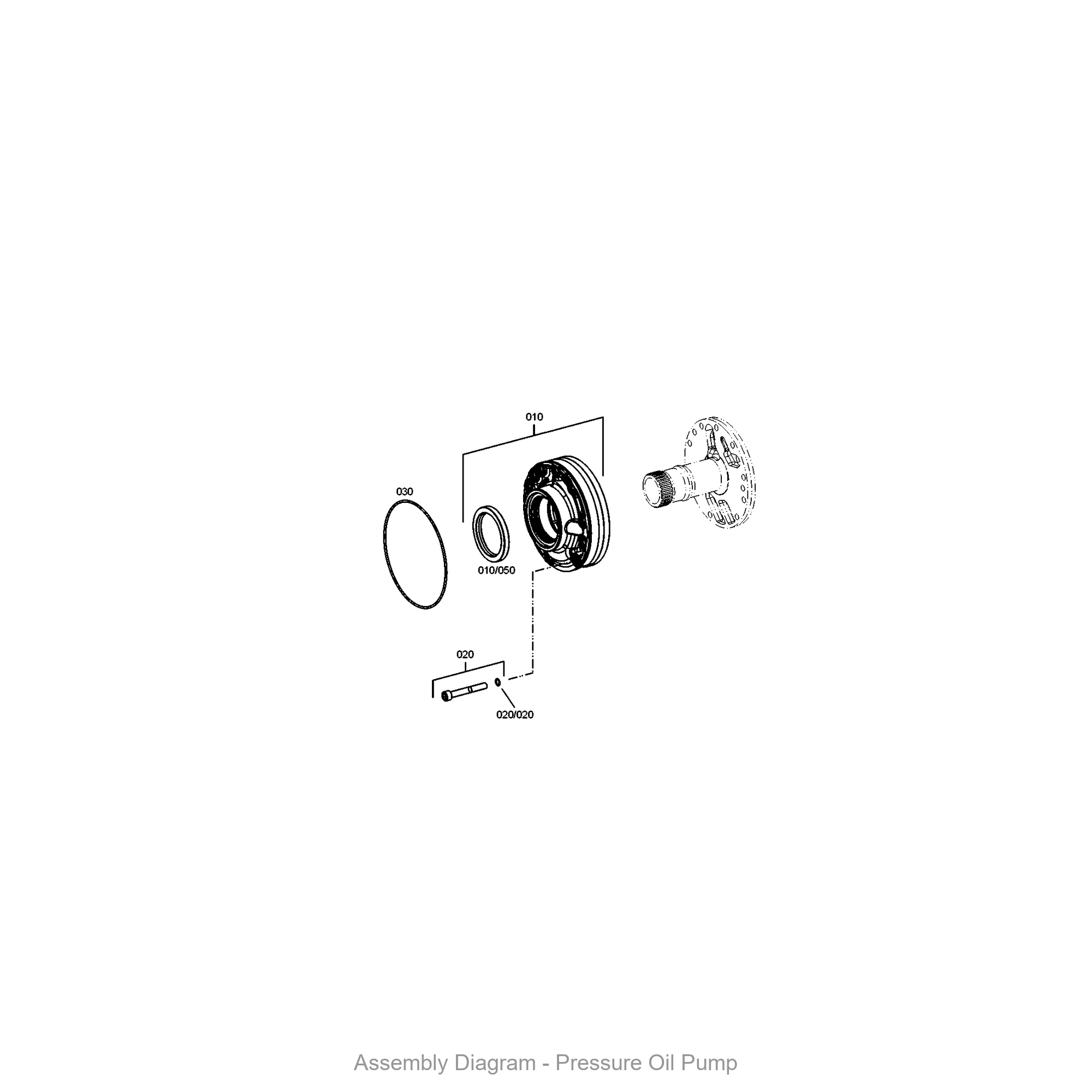 ZF 0634.313.215 O-RING - Transmission Assembly Exploded View Diagram