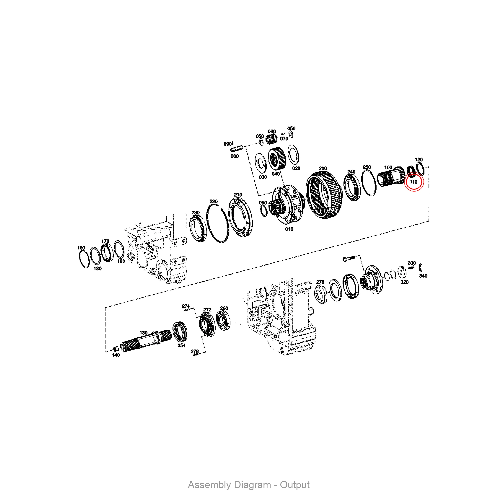 ZF 0635.300.223 NEEDLE CAGE - Transmission Assembly Exploded View Diagram
