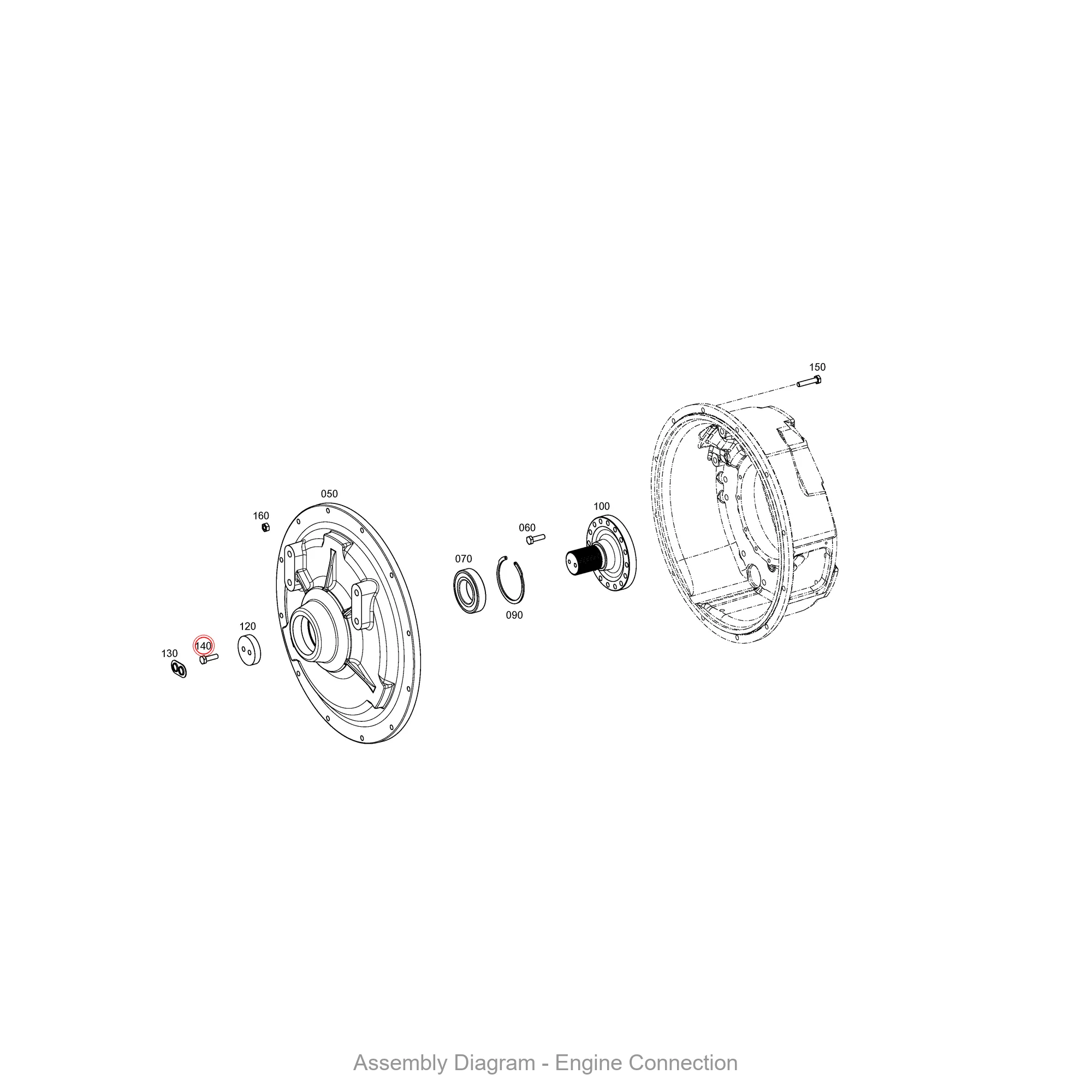 ZF 0636.100.418 HEXAGON SCREW - Transmission Assembly Exploded View Diagram