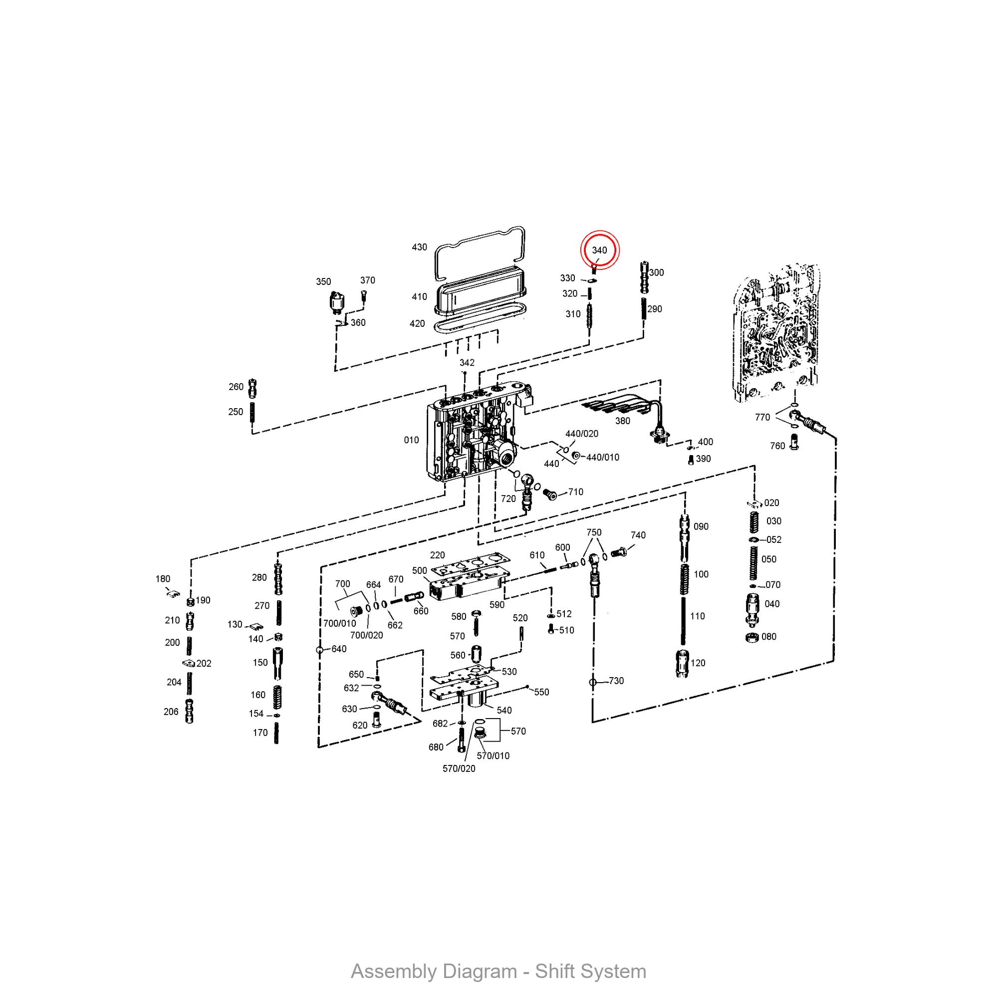 ZF 0636.101.107 CAP SCREW - Transmission Assembly Exploded View Diagram