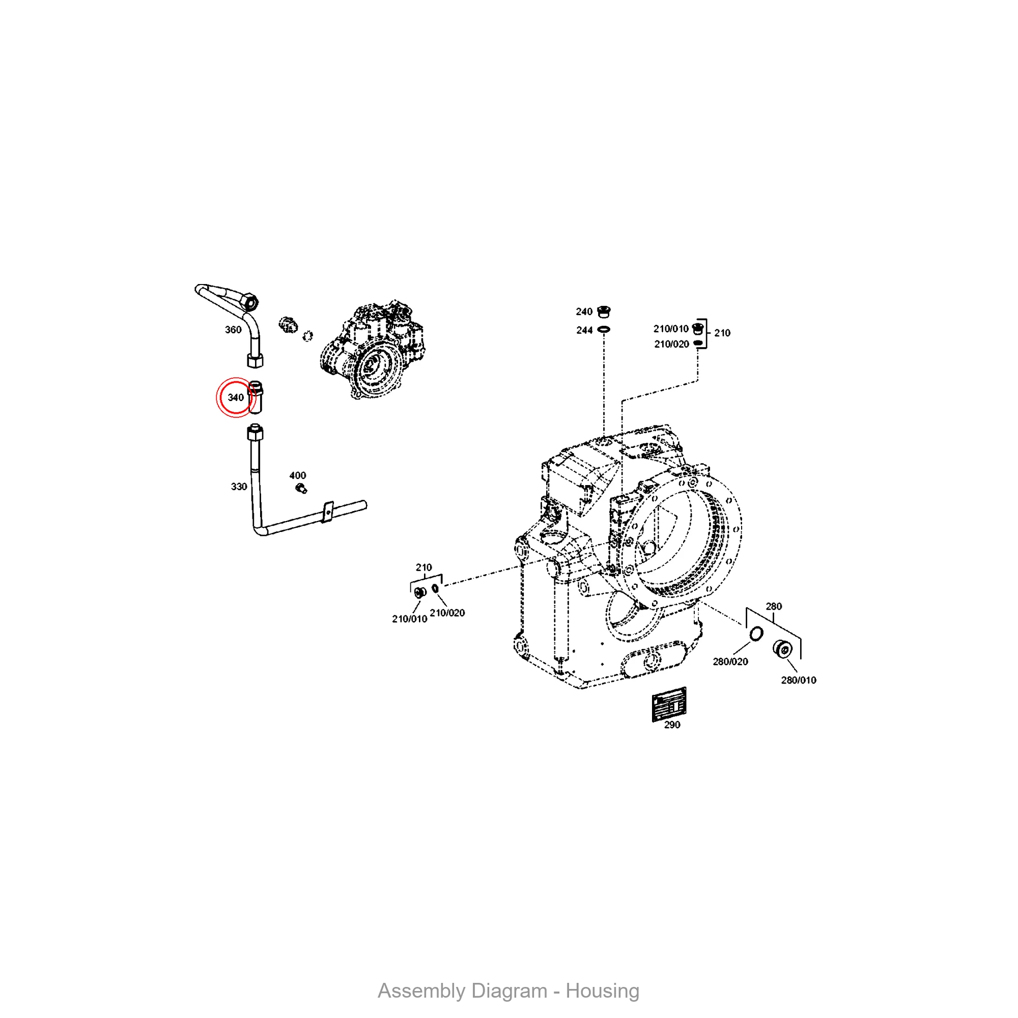 ZF 0637.100.585 BULKHEAD UNION | OEM Genuine Part - Genuine ZF Part