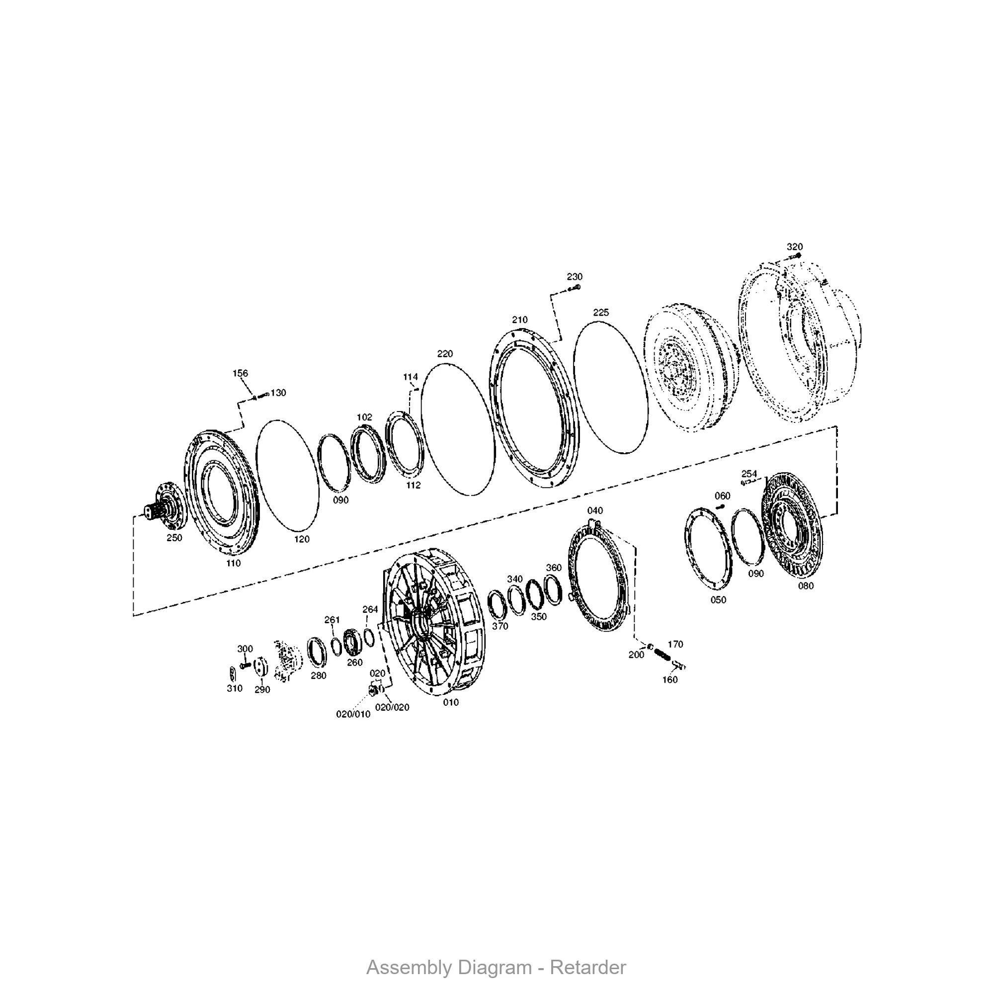 ZF 0730.009.336 SHIM - Transmission Assembly Exploded View Diagram