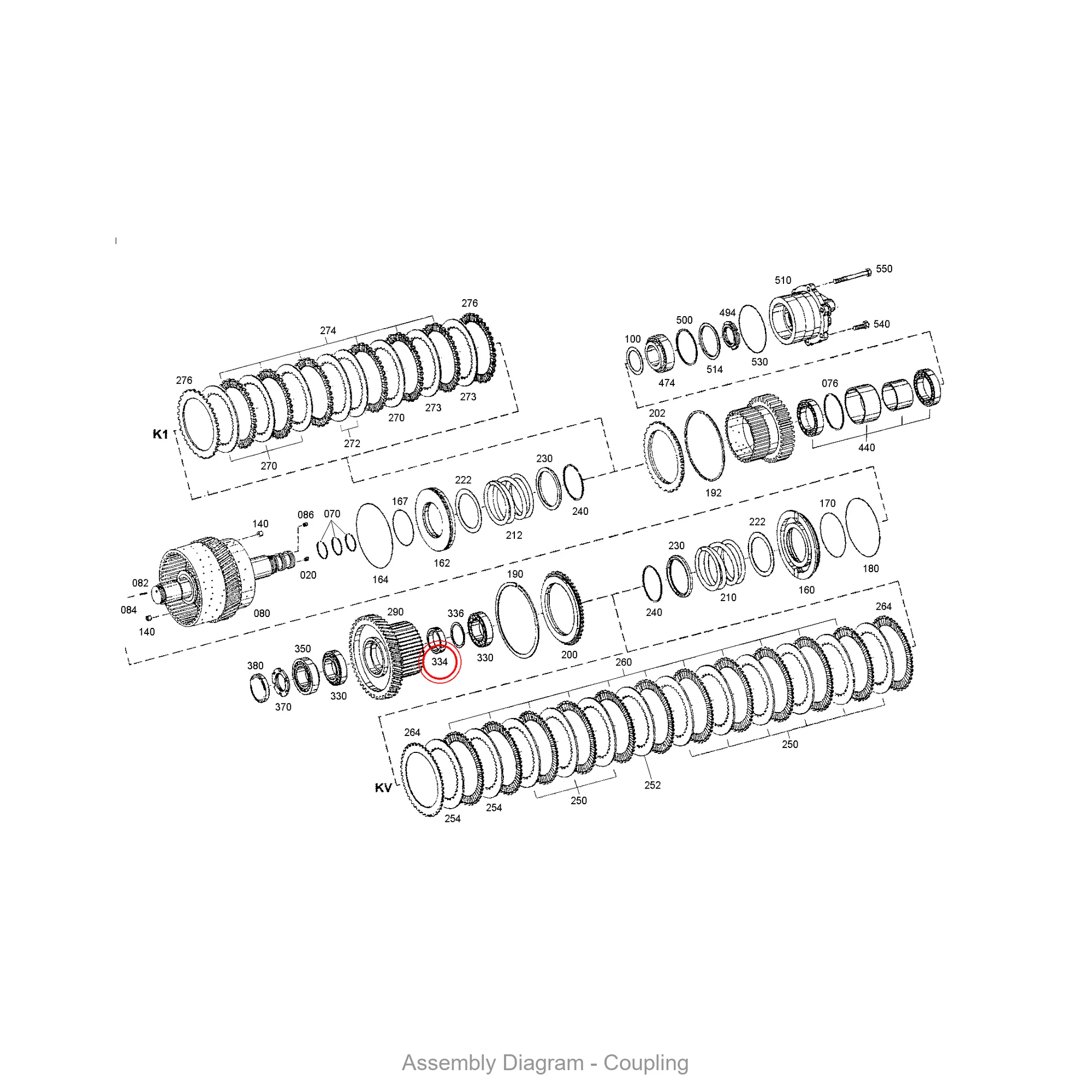 ZF 0730.063.191 RING - Transmission Assembly Exploded View Diagram