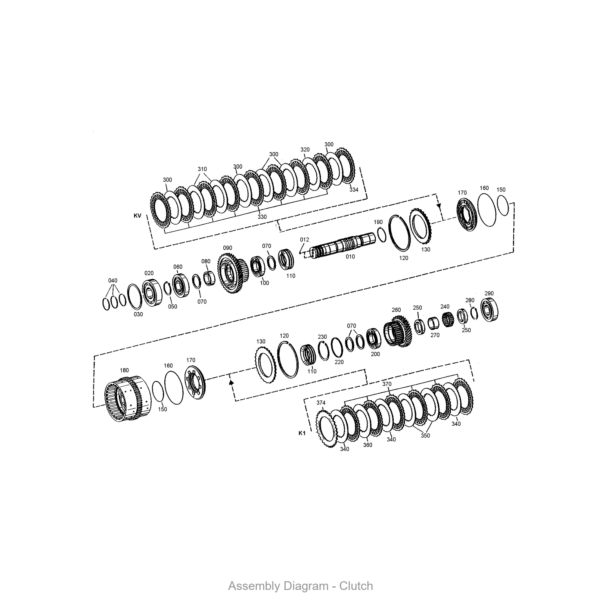 ZF 0730.102.067 SHIM - Transmission Assembly Exploded View Diagram