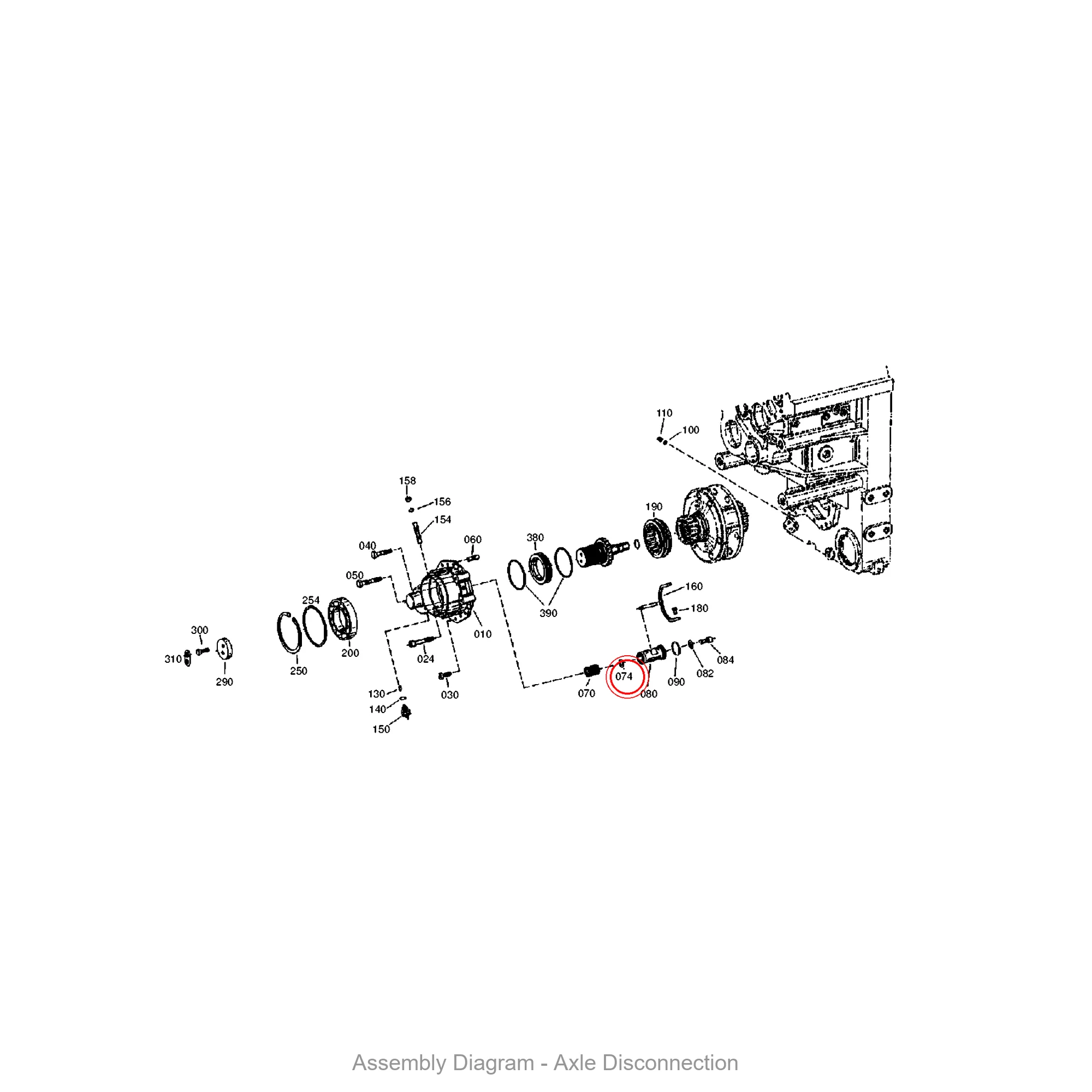 ZF 0730.162.140 STOP WASHER - Transmission Assembly Exploded View Diagram