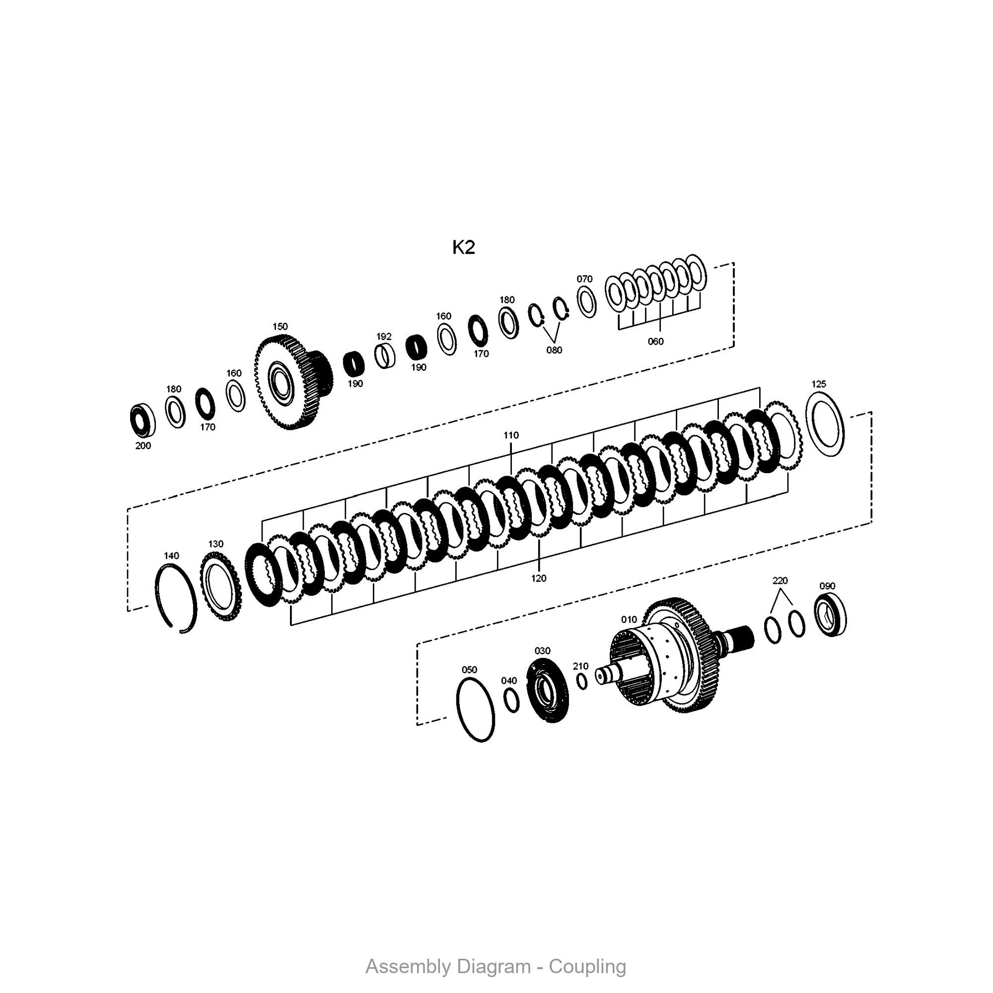 ZF 0730.260.792 BUSH for WG90/WG94 | OEM Genuine Part - Genuine ZF Part